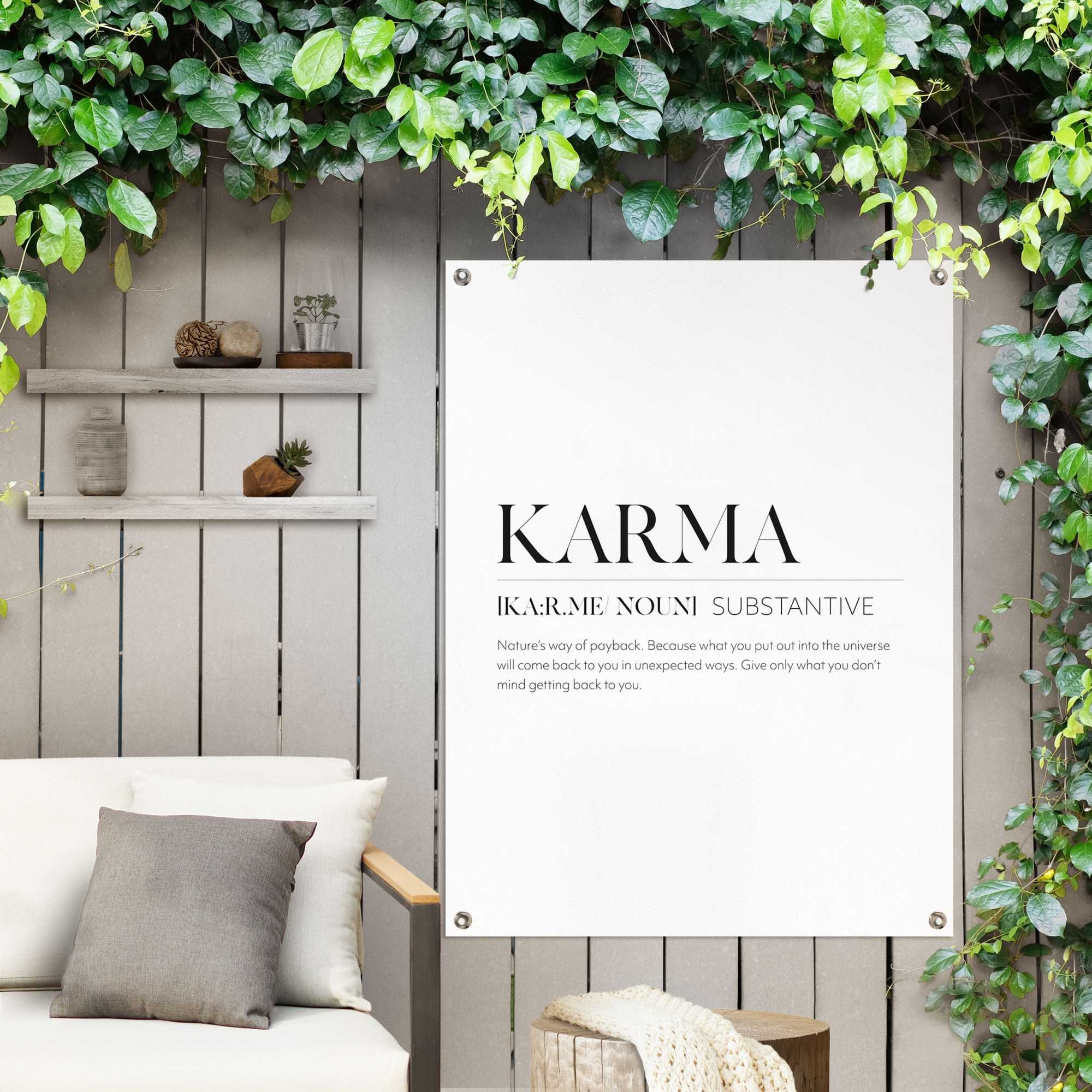 Reinders! Poster »Karma«, Outdoor für Garten oder Balkon