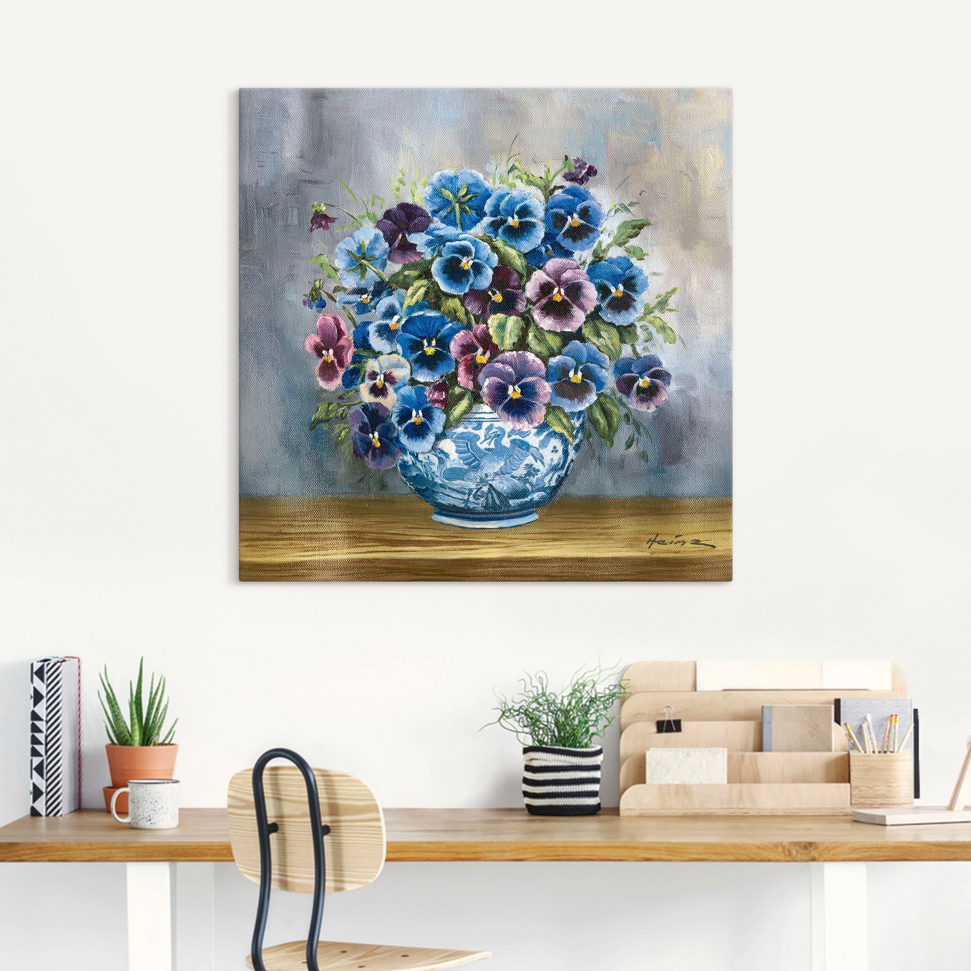Artland Wandbild »Stiefmütterchen« Blumenbilder 1 Stk. tlg. als Alubild, Leinwandbild in verschied. Größen