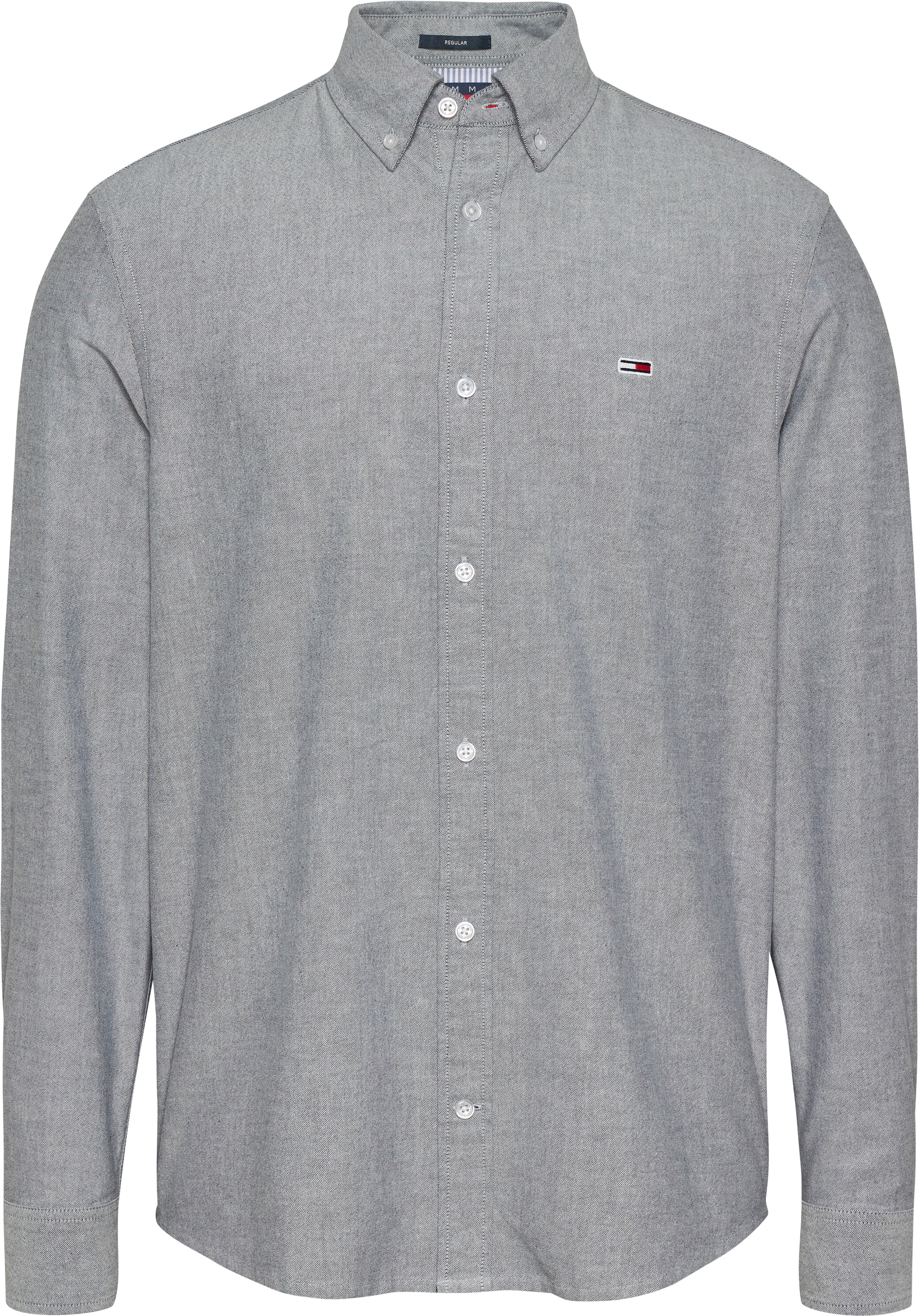Tommy Jeans Langarmhemd »TJM REG OXFORD SHIRT EXT«, mit Logostickerei