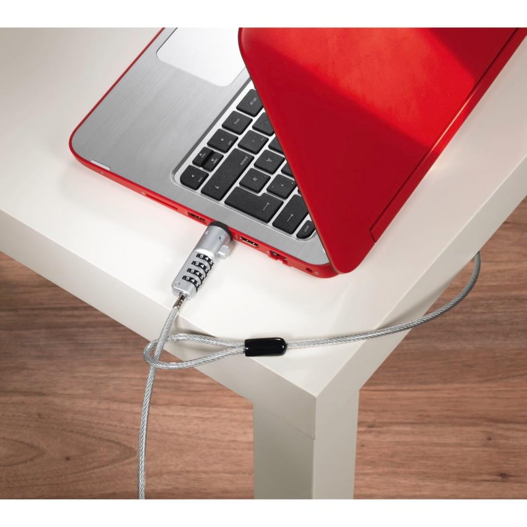 Hama Laptopschloss »Notebookschloss mit USB Stecker Zahlenschloss Schloss«