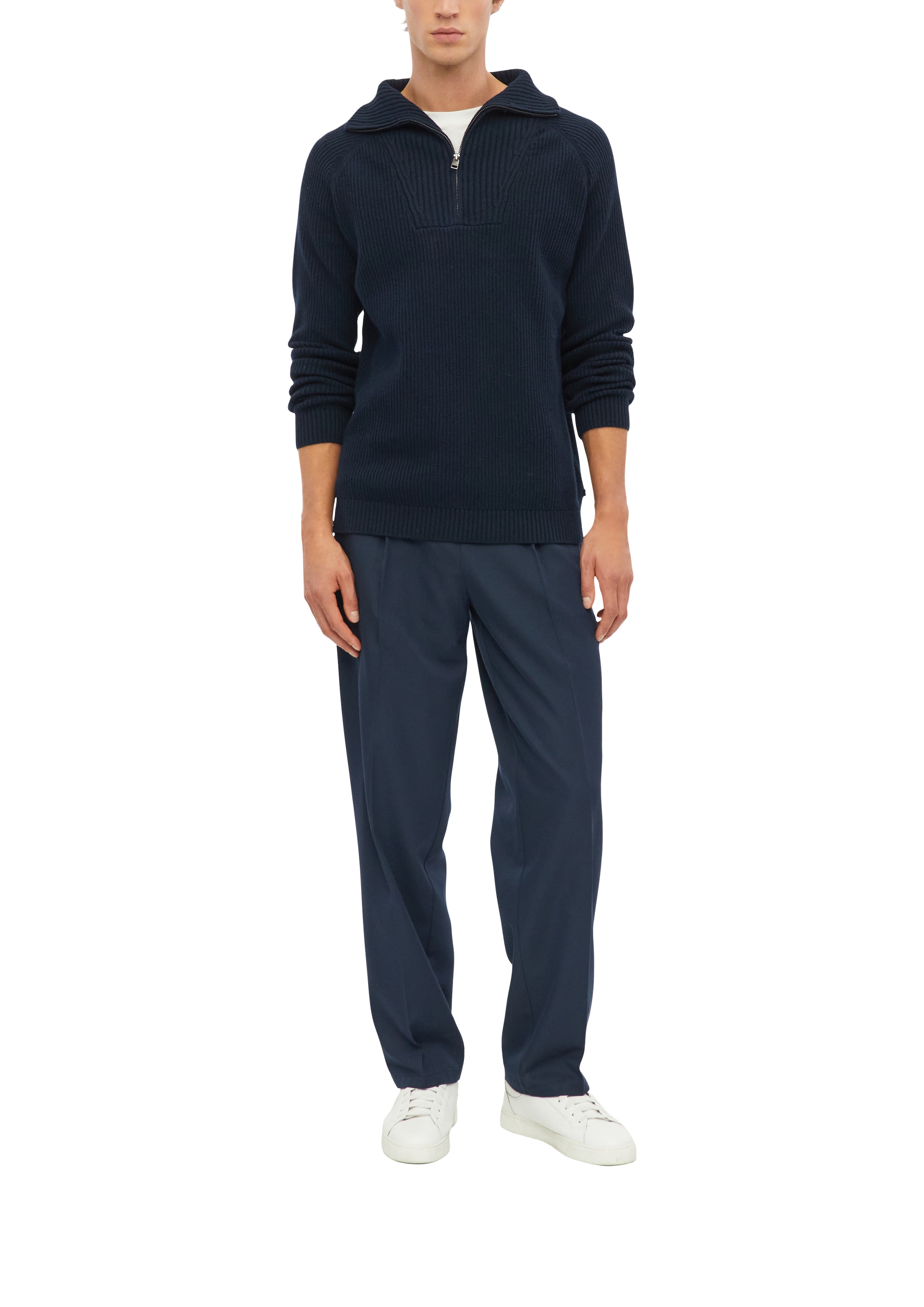 s.Oliver Troyer Langarm-Strickpullover / Rundhals