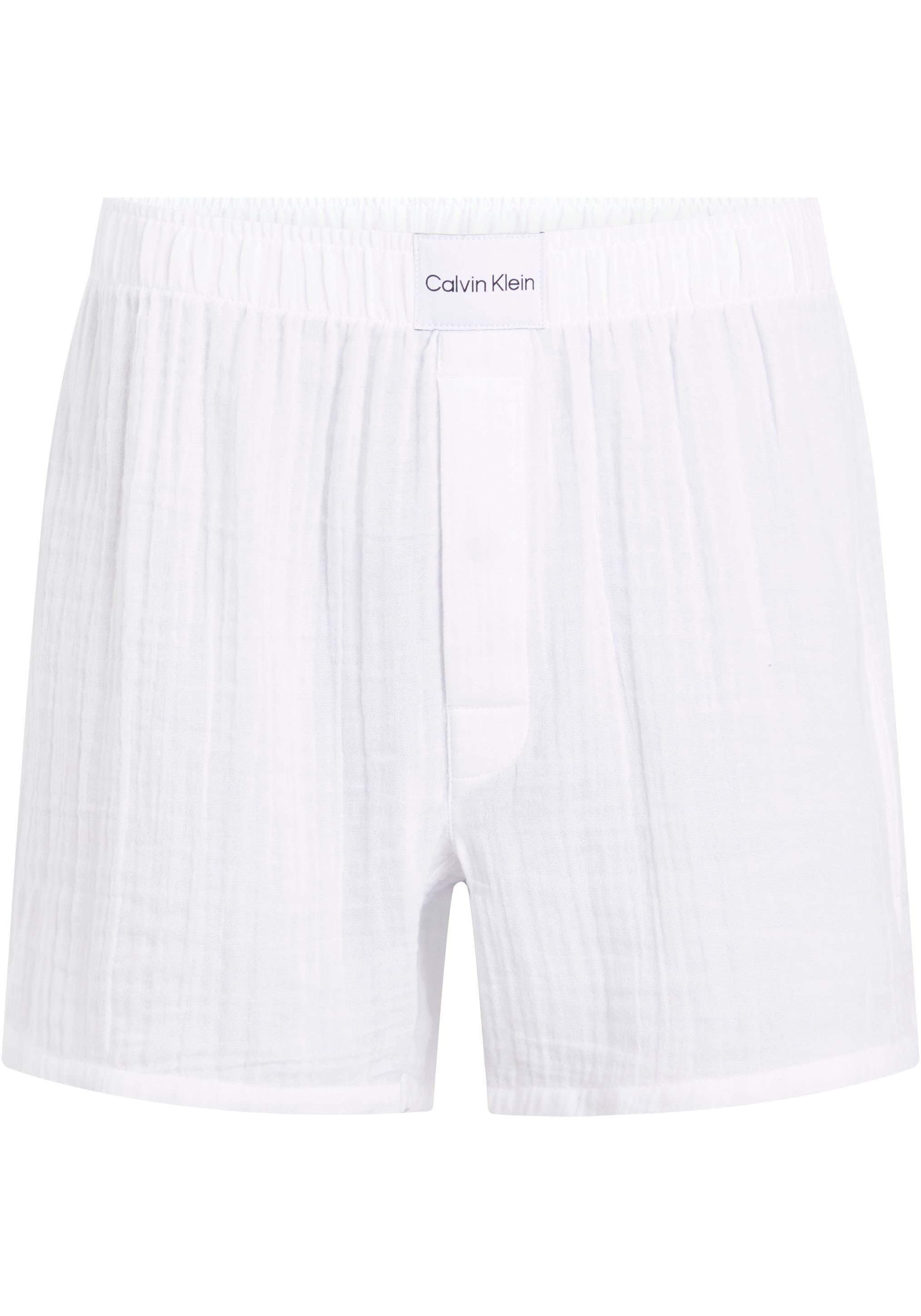 Calvin Klein Pyjamashorts »BOXER Bund Markenlabel SLIM«, bei mit dem auf ♕
