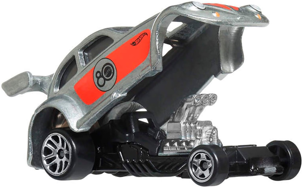 Hot Wheels Spielzeug-Auto »Hot Wheels Silber-Serie Mattel 80. Jubiläum«, (Set, 7 tlg.), Maßstab 1:64