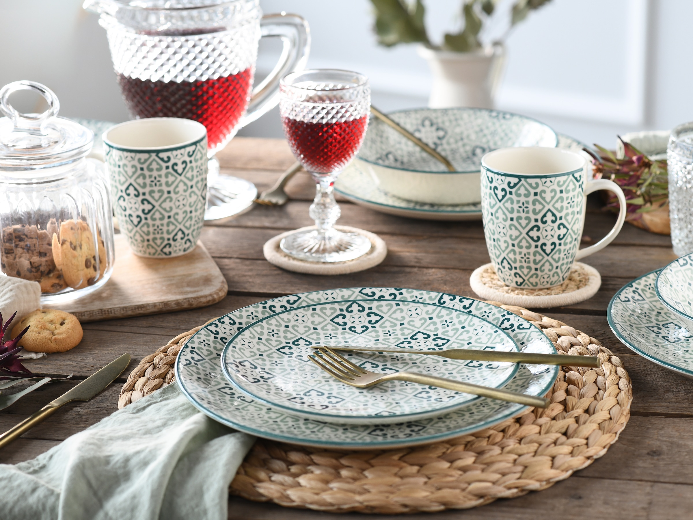 CreaTable Kombiservice »Yara«, (Set, 16 tlg.), orientalisch mediterraner Stil