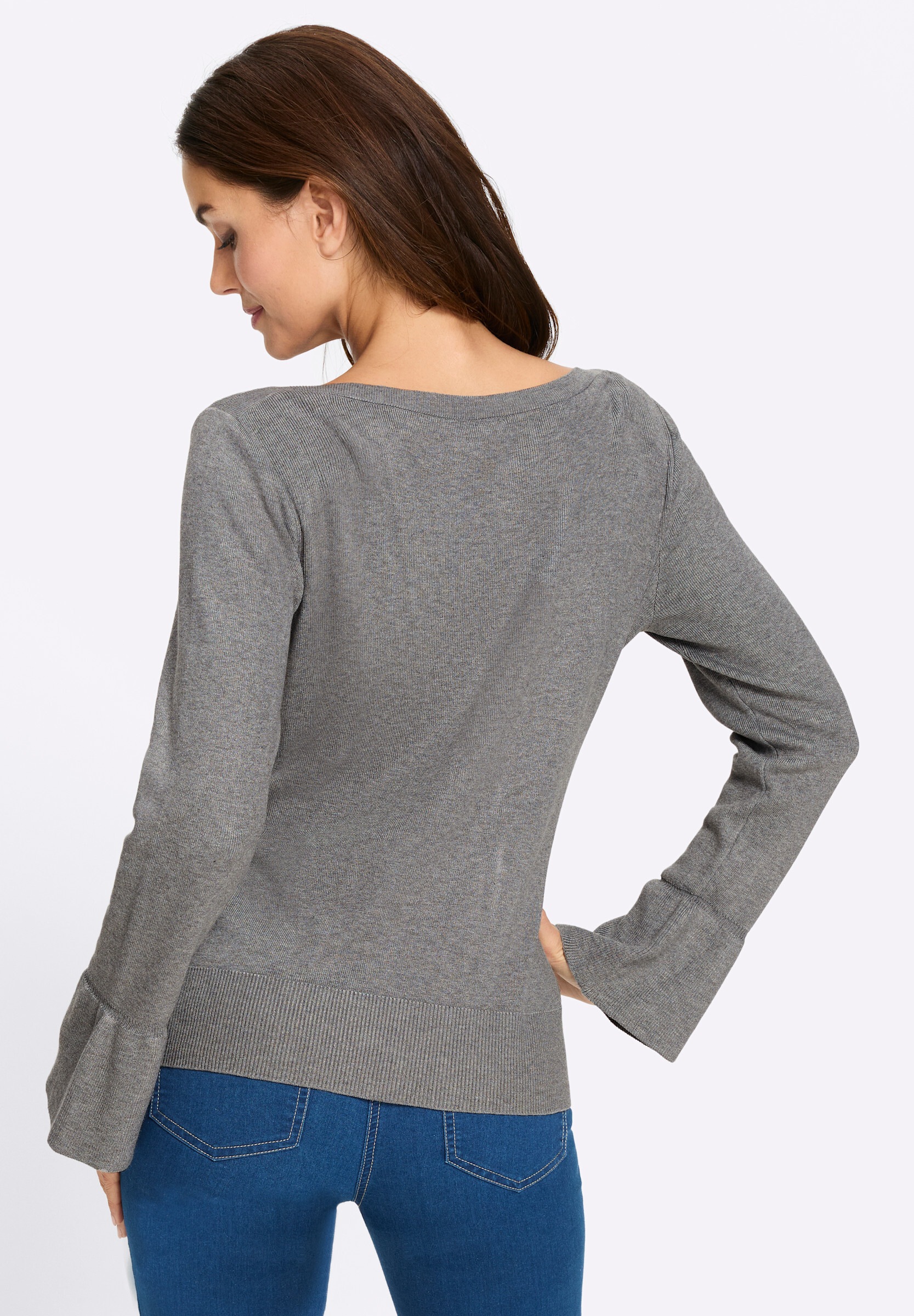 heine Strickpullover »Pullover Feinstrickpullover mit U-Boot-Ausschnitt«