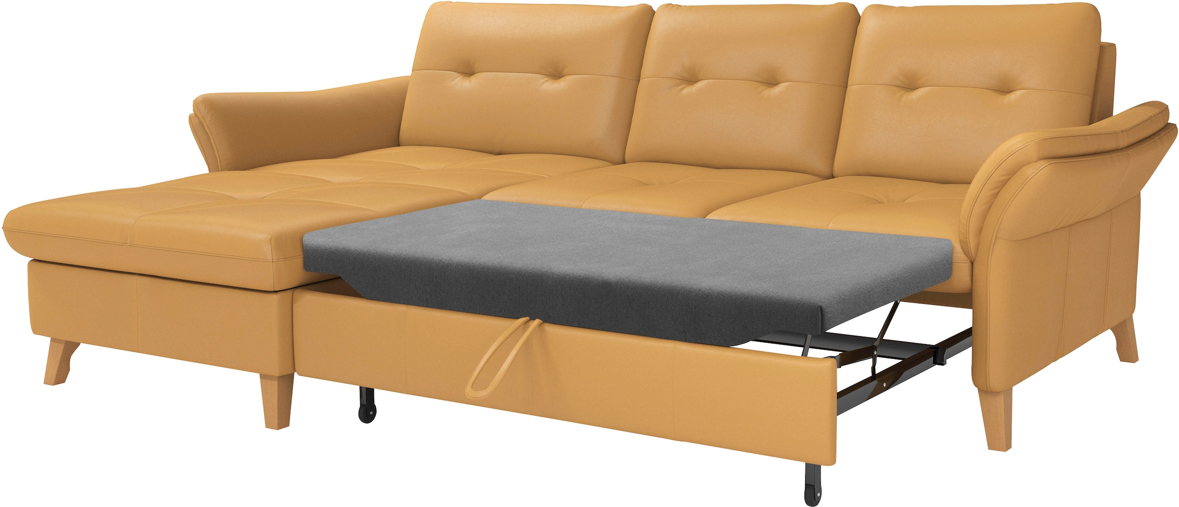 sit&more Ecksofa »Göteborg«, Sitztiefenverstellung und Federkern, wahlweise mit Bettfunktion