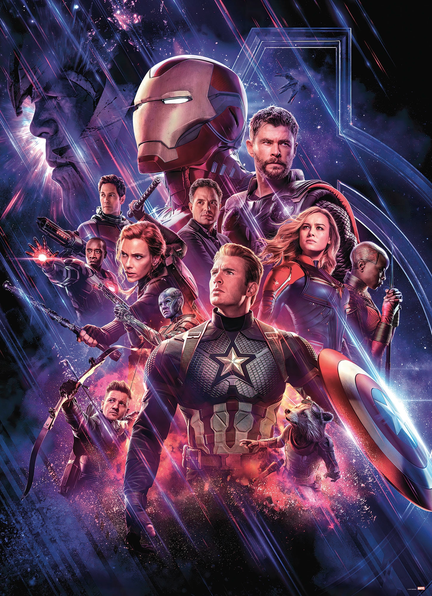 Fototapete »Avengers-Endgame-Movie-Poster - Größe 184 x 254 cm«, bedruckt, Kinderzimmer