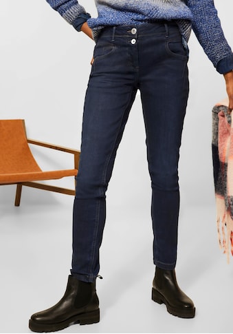 Cecil Slim-fit-Jeans, mit dunkelblauer Waschung und leichtem Schimmer kaufen