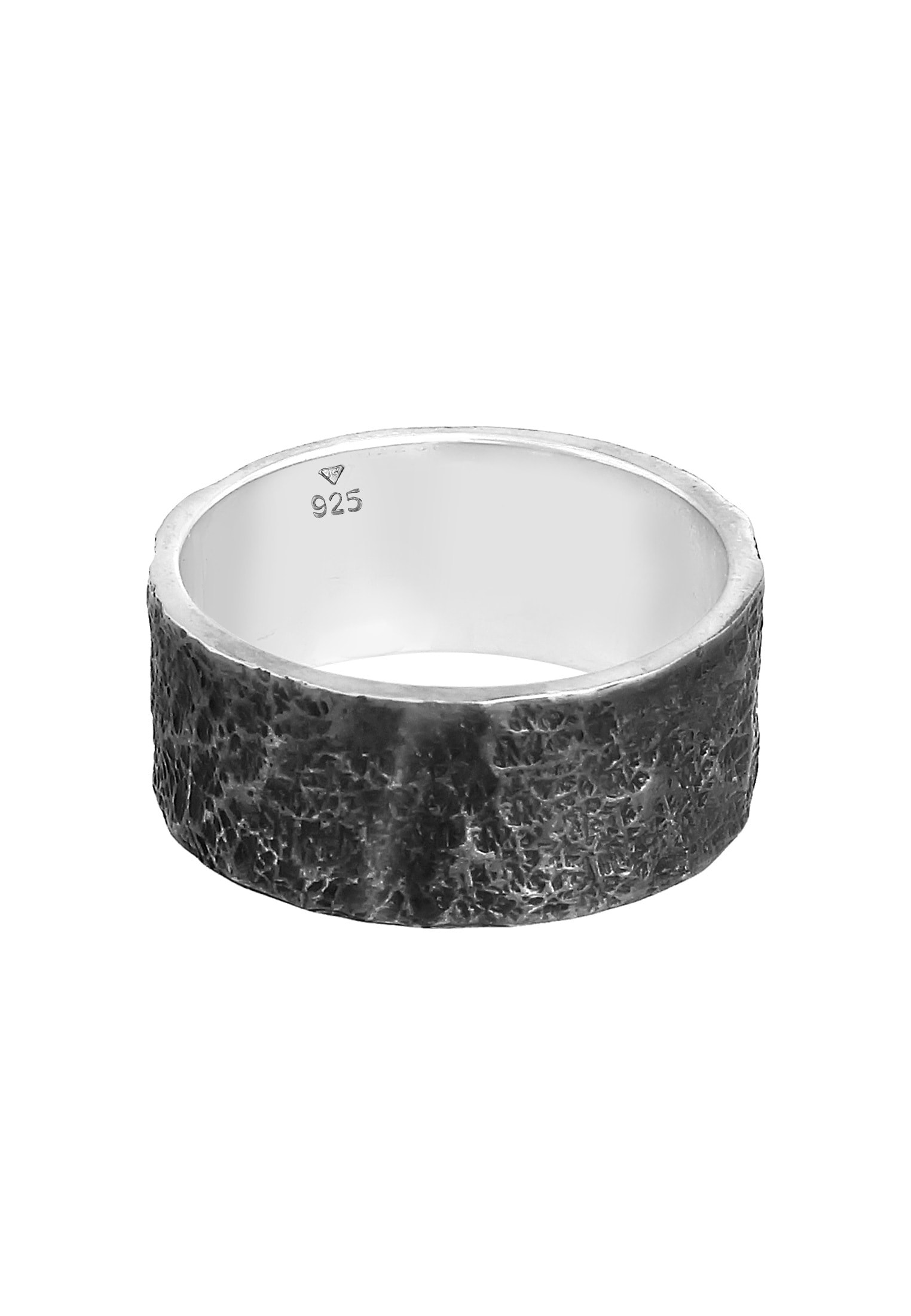 Kuzzoi Silberring »Ring Herren Bandring Organic Struktur 925 Silber«