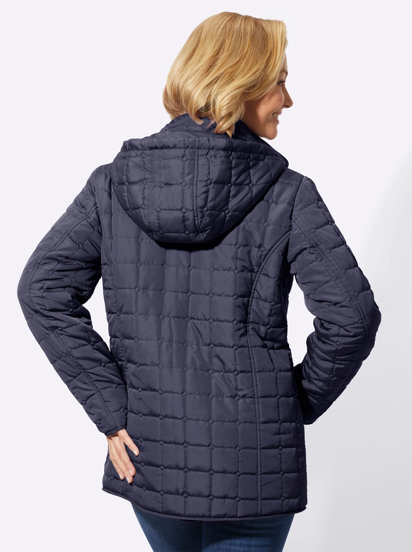 Classic Basics Steppjacke, mit Kapuze