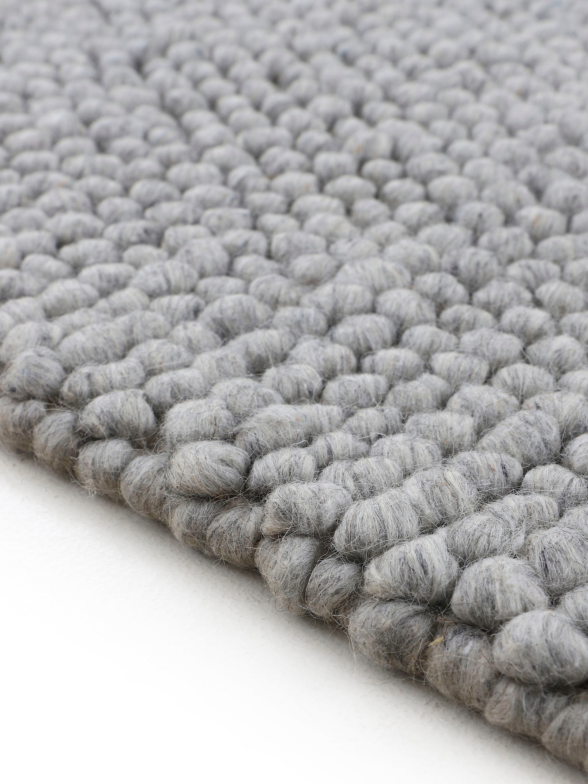 carpetfine Teppich »Calo«, rechteckig, 16 mm Höhe, Handweb Teppich, Uni Farben, meliert, handgewebt, 70% Wolle