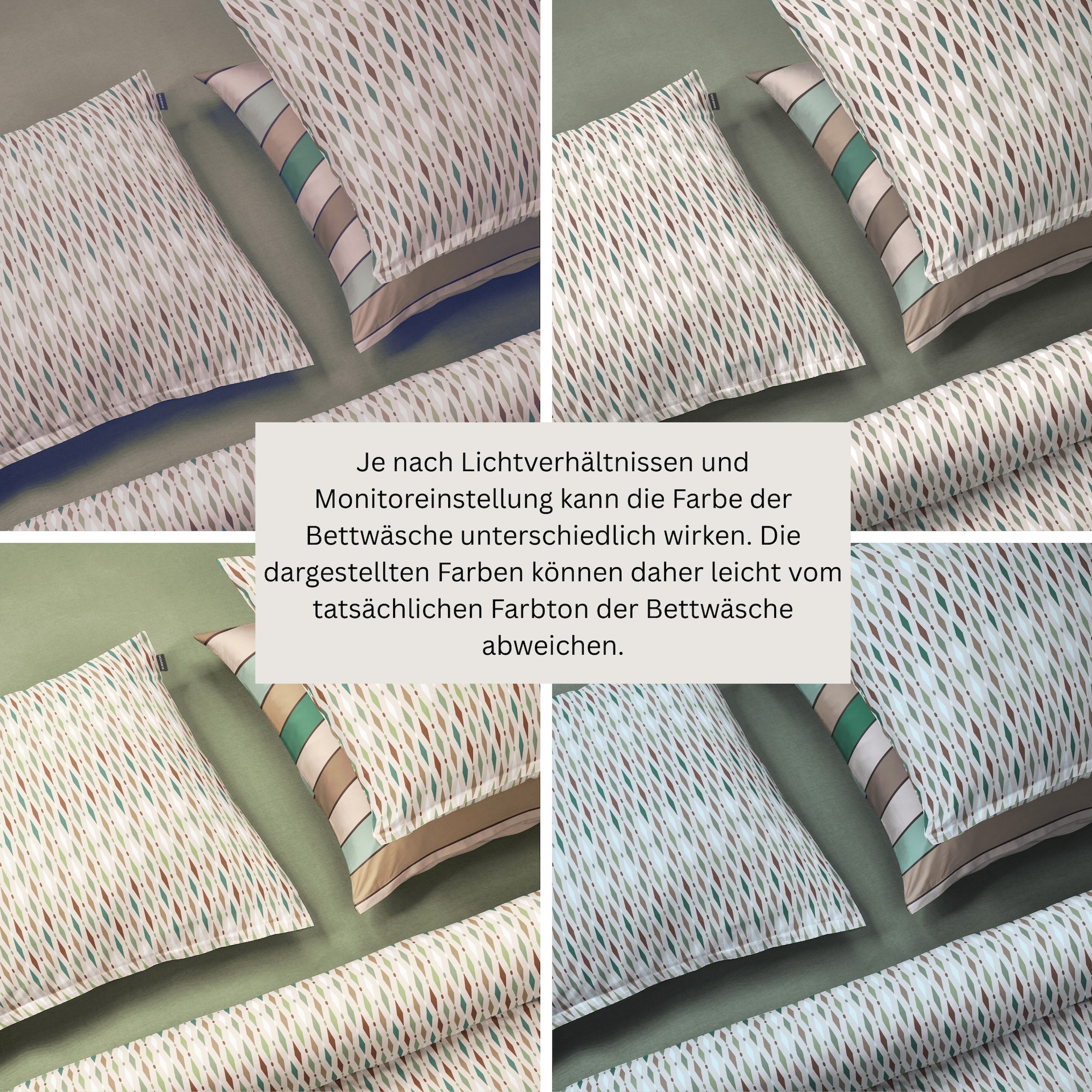 Schiesser Bettwäsche »Lotta aus weicher Baumwolle mit grafischem Muster« 2 tlg. MADE IN GREEN by OEKO-TEX®