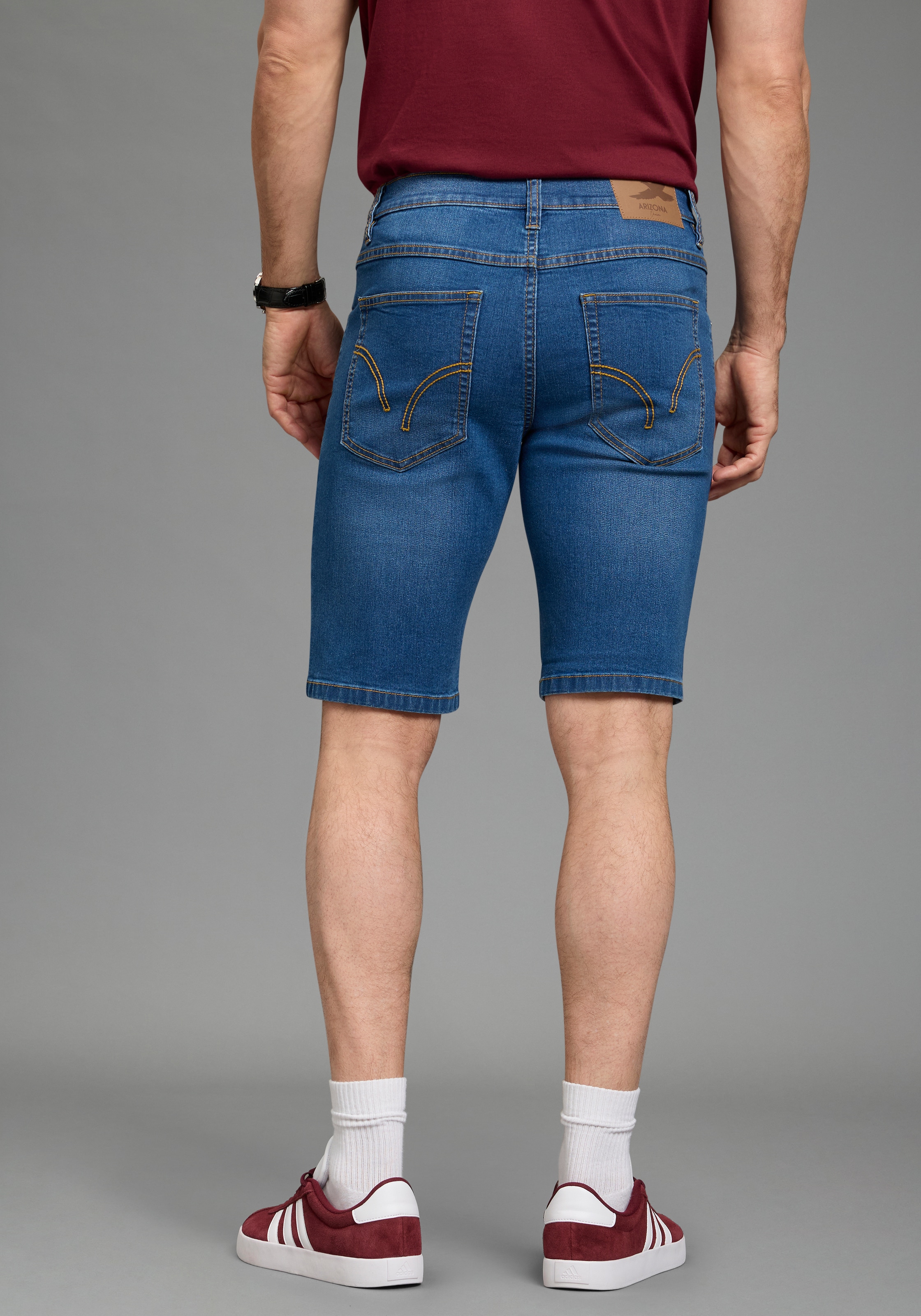 Arizona Jeansshorts 2er-Pack,  Regular-Fit, gerade geschnittenes Bein