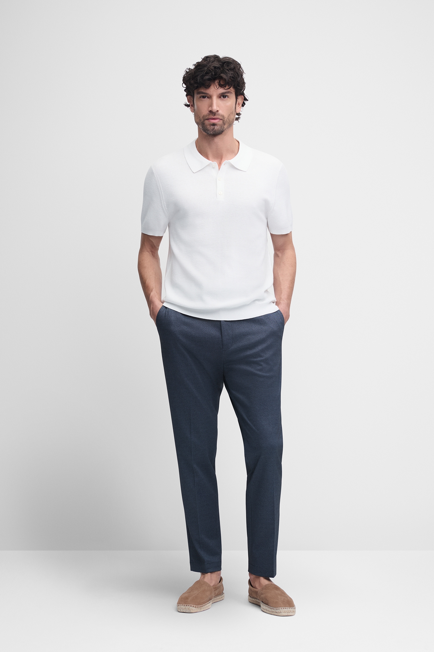 Cinque Kurzarmpullover »CIFLAV« mit Polokragen und Knopfleiste, Regular Fit