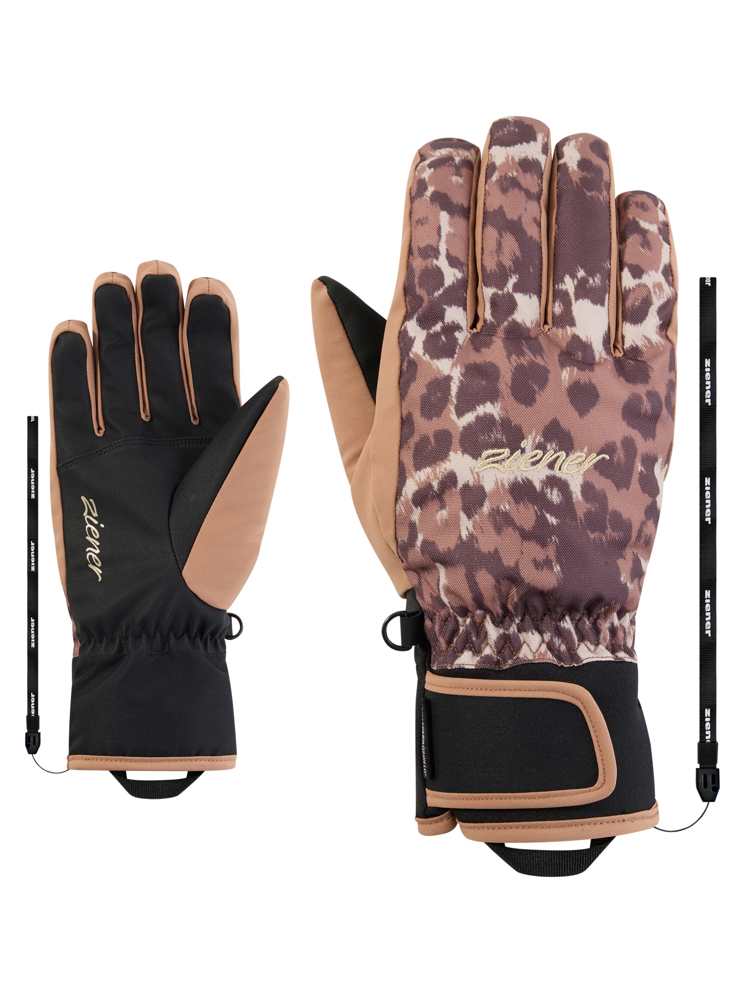 Ziener Skihandschuhe »KARLOTAA-Z AQUASHIELD® PrimaLoft® DAMEN« wasserdicht, winddicht, atmungsaktiv, extra warm