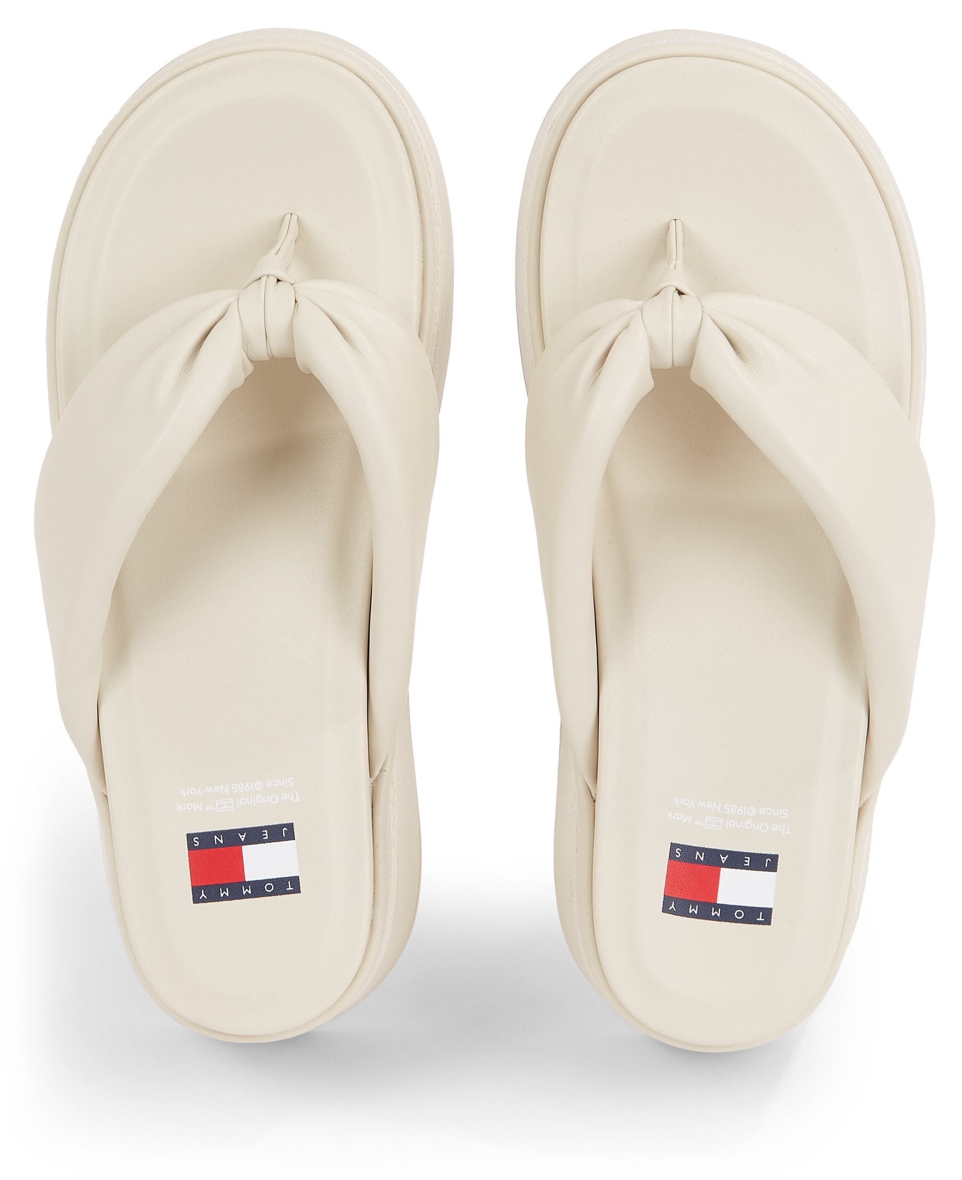 Tommy Jeans Dianette »TJW WEDGE SANDAL«, Keilabsatz, Sommerschuh, Zehentrenner mit weicher Bandage