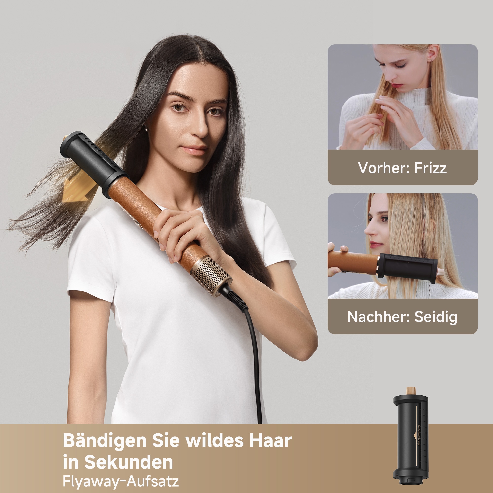 Dreame Multihaarstyler »Airstyle Pro«, 7 Aufsätze, 7 Aufsätze, 3 Temperatur- & Geschwindigkeitsstufen, leise mit 75 dB