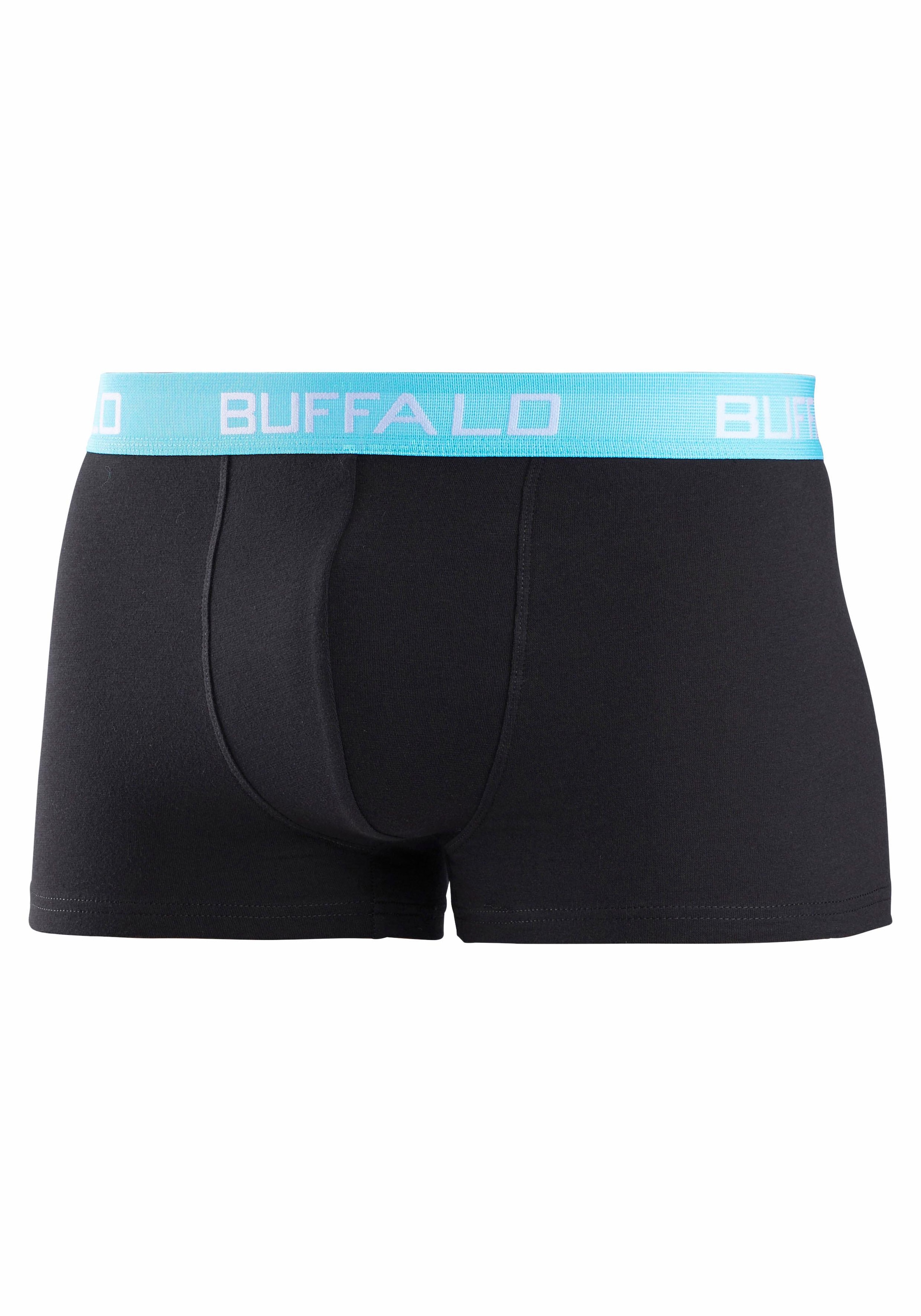 Buffalo Boxer »Boxershorts für Jungen« Packung, 3 Stk. tlg., mit kontrastfarbenem Bündchen