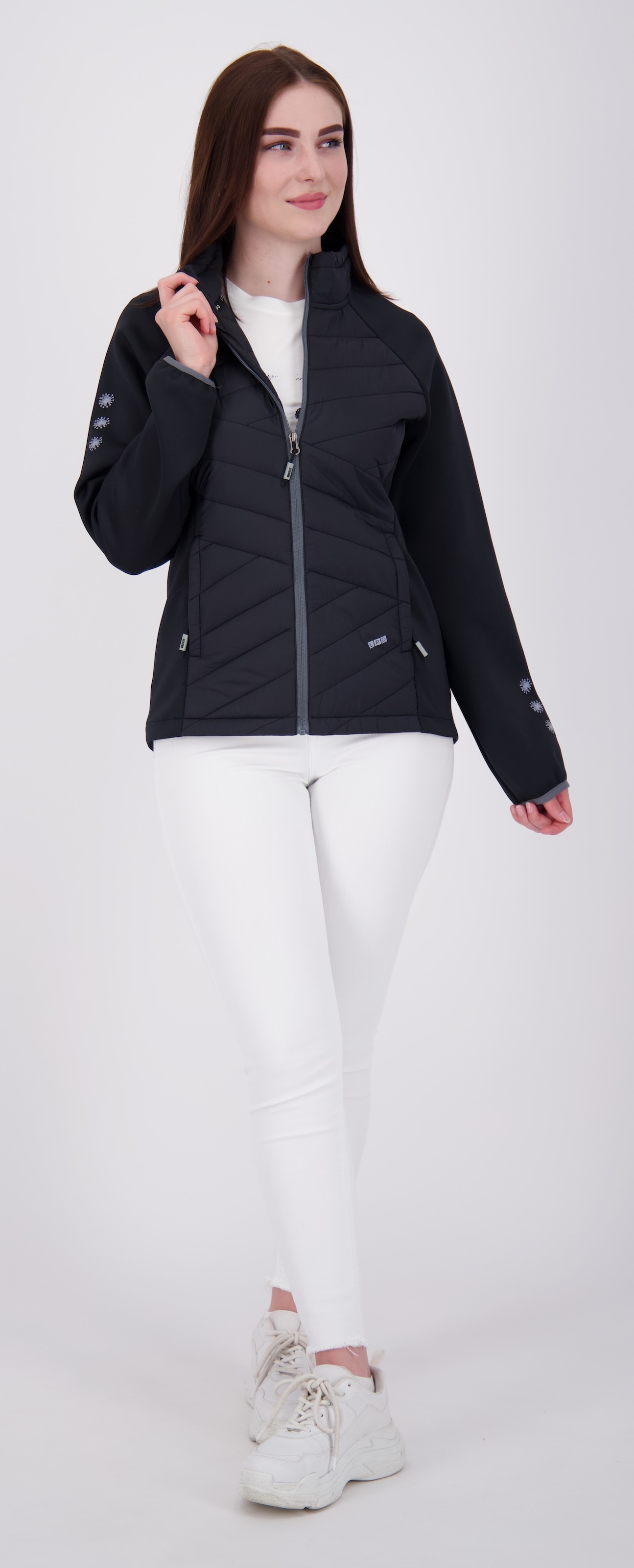 LPO Fleecejacke »EDINA II WOMEN«, weiche Hybrid-Fleecejacke in traditioneller Optik