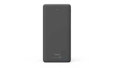 Hama Powerbank »Power Pack, 3 Ausgänge 1x USB-C, 2x USB-A, Ladekabel, klein,  leicht«, 15000 mAh, 3,7 V ➥ 3 Jahre XXL Garantie | UNIVERSAL