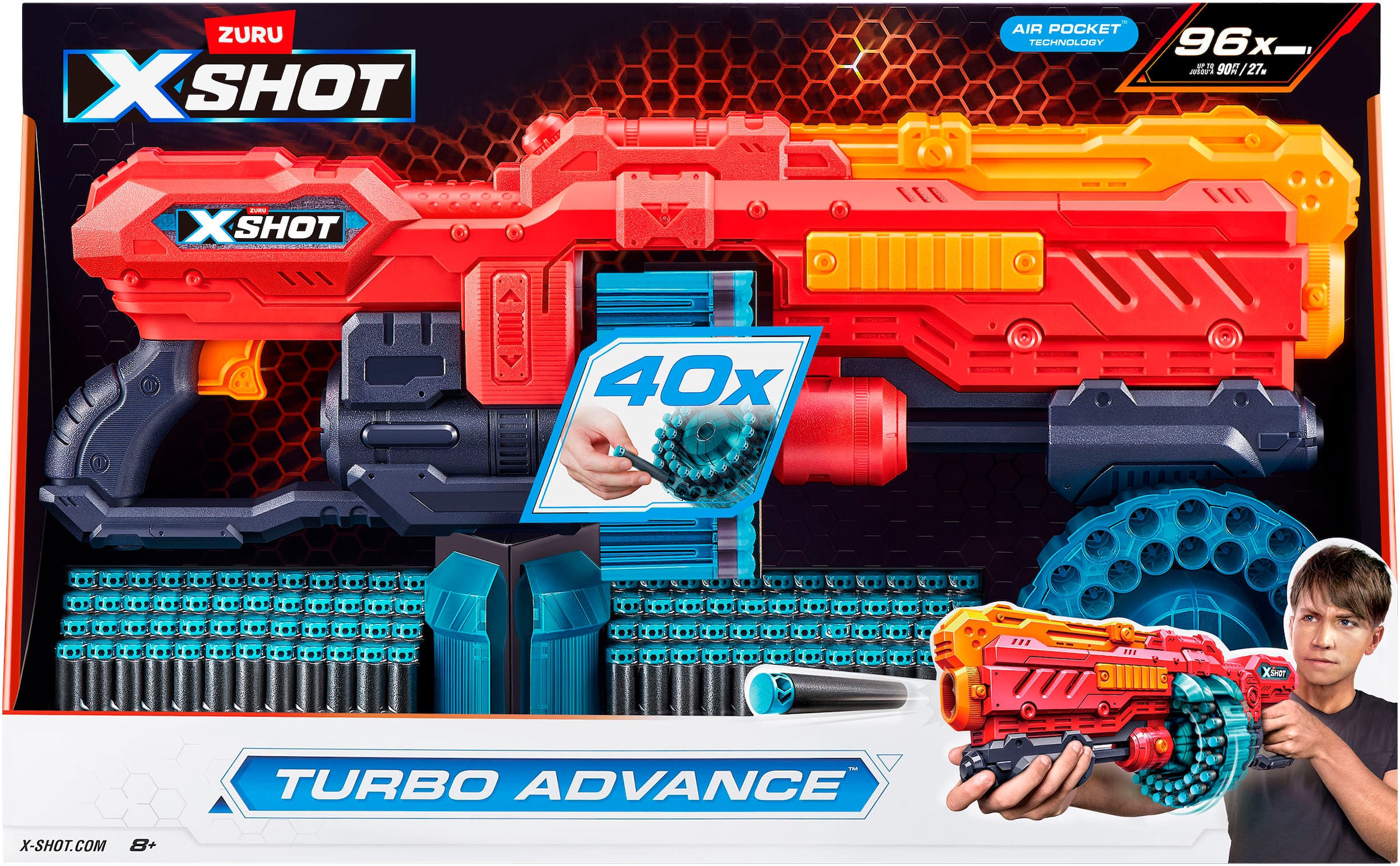 XSHOT Blaster »XSHOT, Excel Turbo Advance Blaster mit Darts«