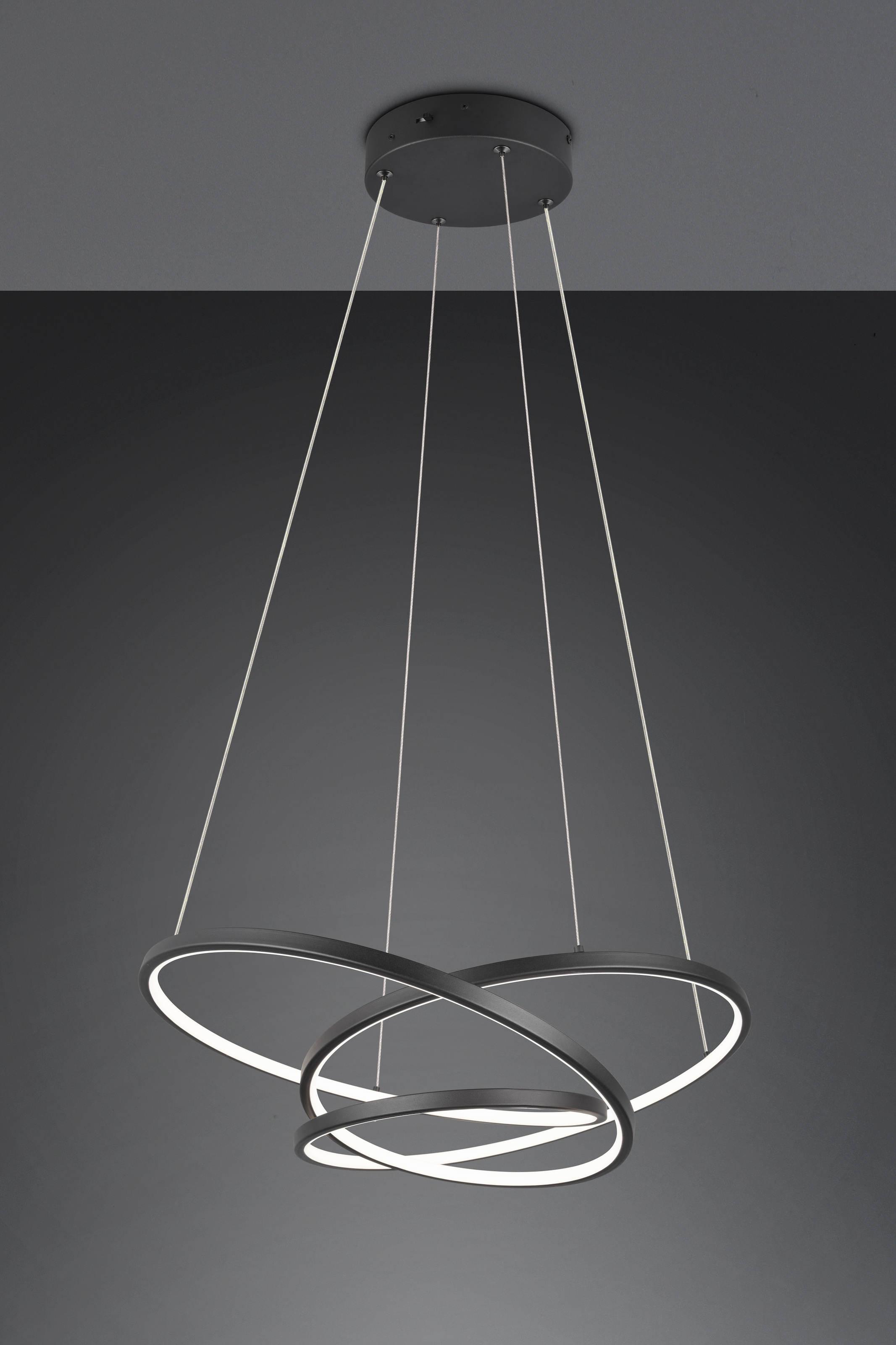 TRIO Leuchten LED Pendelleuchte »DARVIN, LED Hängelampe 34W 4500 Lumen, dimmbar, Lichtfarbe einstellbar« LED-Board 1 Stk. warmweiß - kaltweiß CCT 2300/3000/4000K warmweiß-kaltweiß, höhenverstellbar bis max 150cm