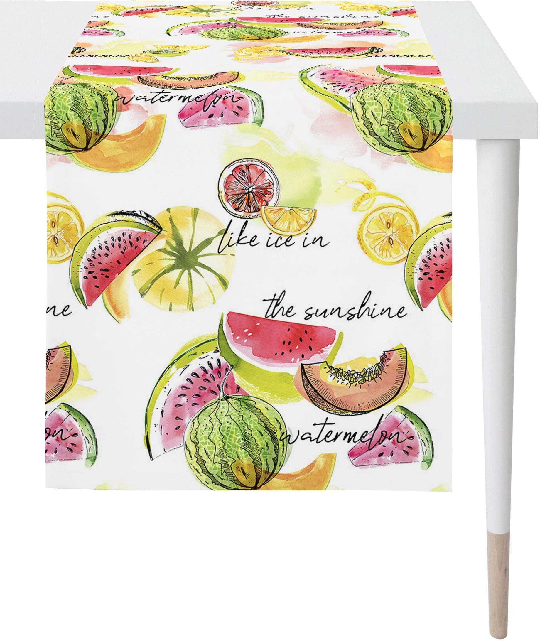 APELT Tischläufer "7187 SUMMER GARDEN, Sommerdeko, Sommer" Digitaldruck