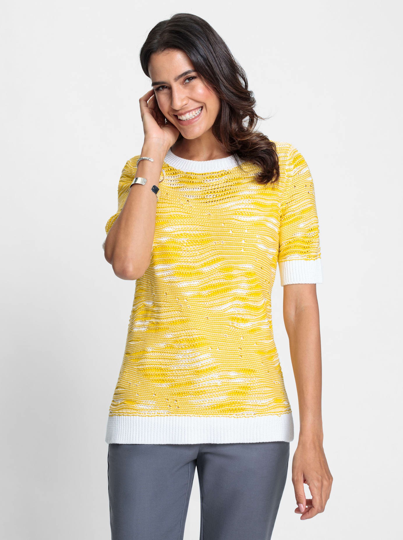 Inspirationen Kurzarmpullover »Pullover«