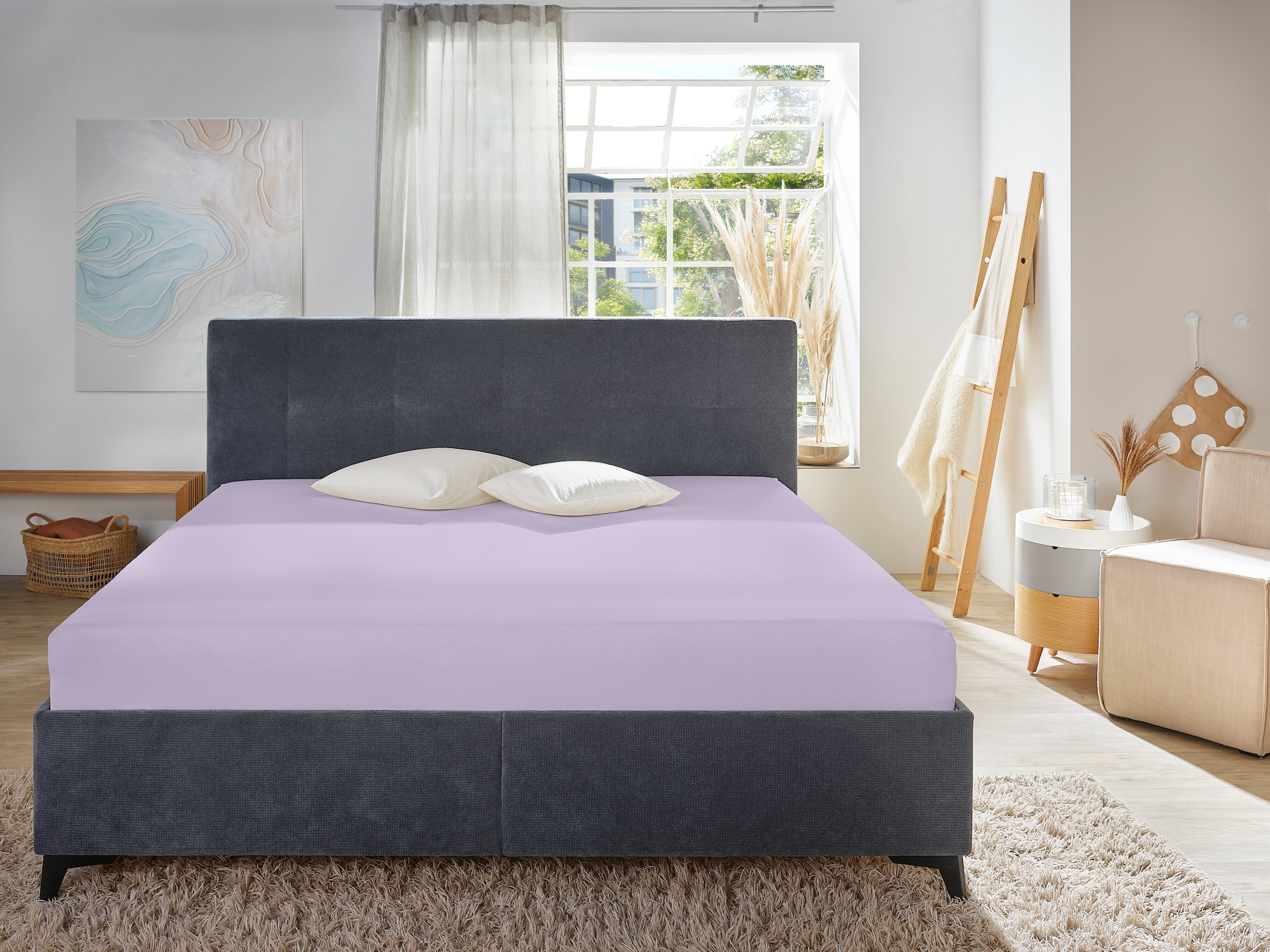 Primera Spannbettlaken »Mako-Feinjersey Spannbetttuch« Geeignet für Standardmatratzen bis 22 cm, 100% Baumwolle