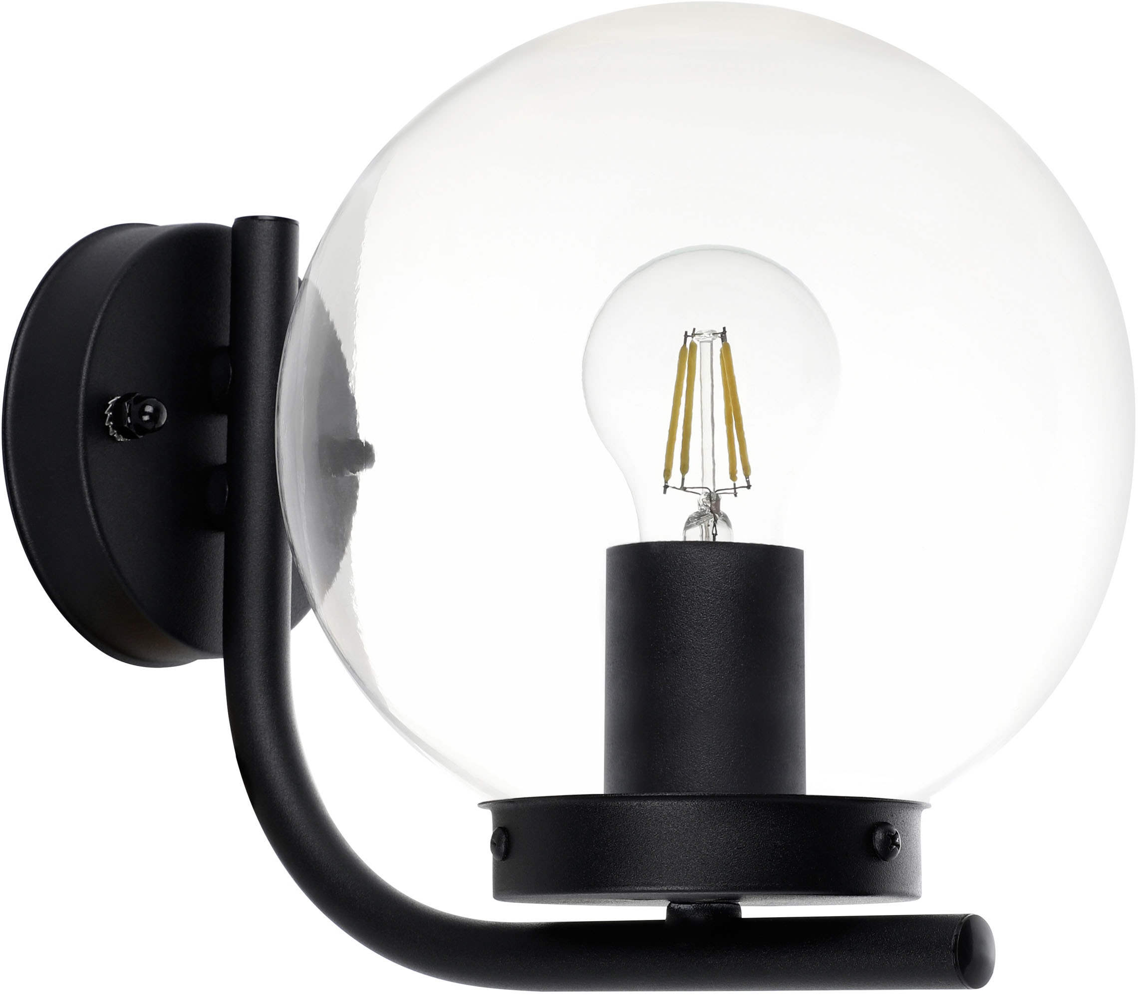 EGLO Wandleuchte »TAVERNA Wandlampe - Stahl verzinkt - E27 - 1X28W - IP44« E27 1 Stk. Außenbeleuchtung, Außenwandleuchte, Terrasse, L20 x H23 x AL27 cm