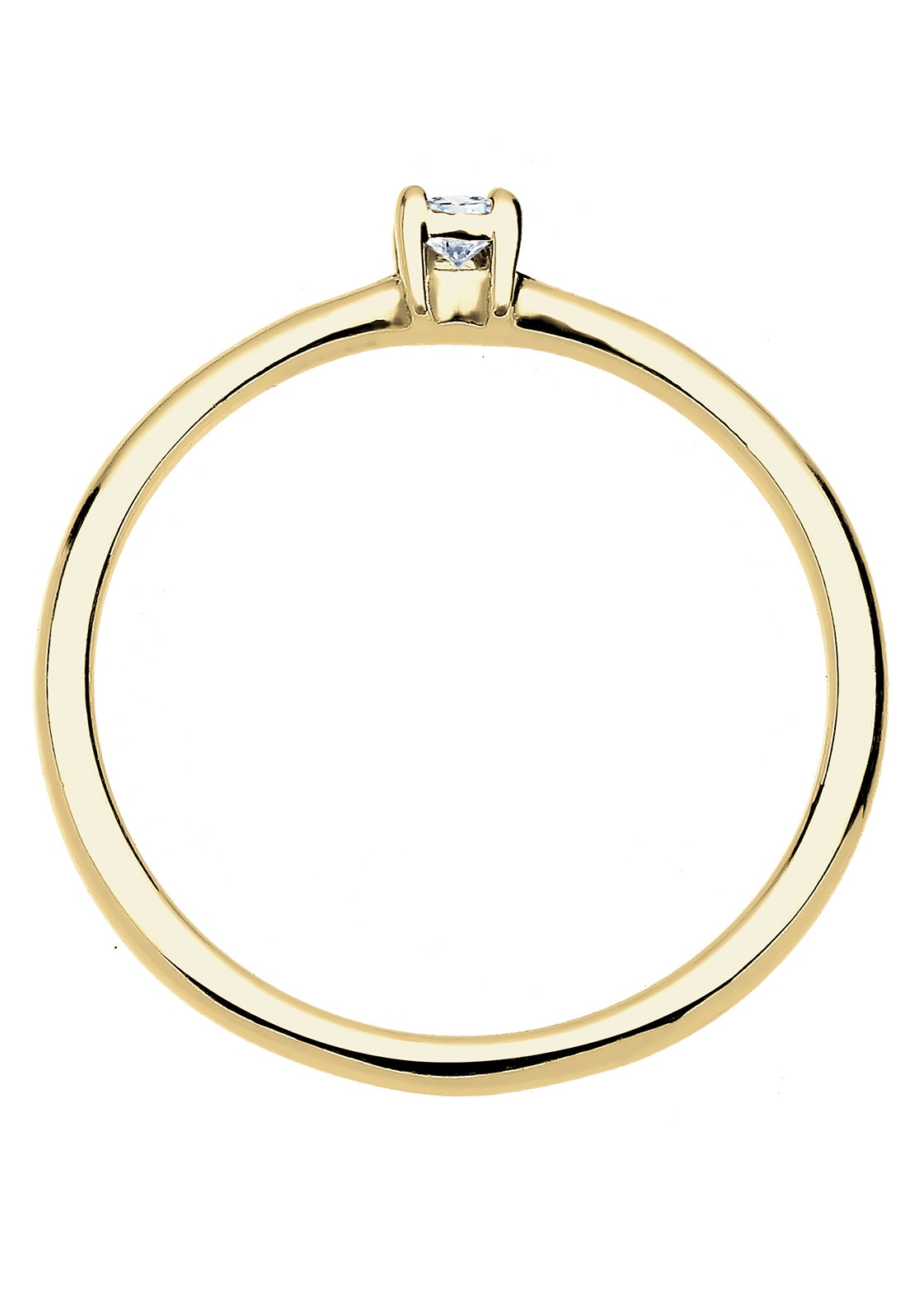 Elli DIAMONDS Verlobungsring »Ring Verlobungsring Diamant 0.06 ct. 375 Gelbgold«