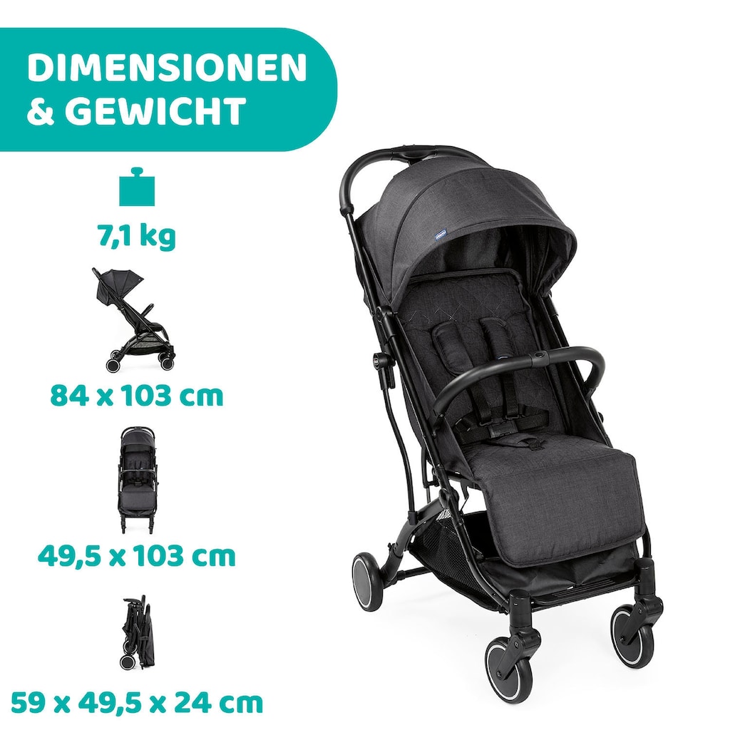 Chicco Sportbuggy »TROLLEYme, Stone«, 15 kg