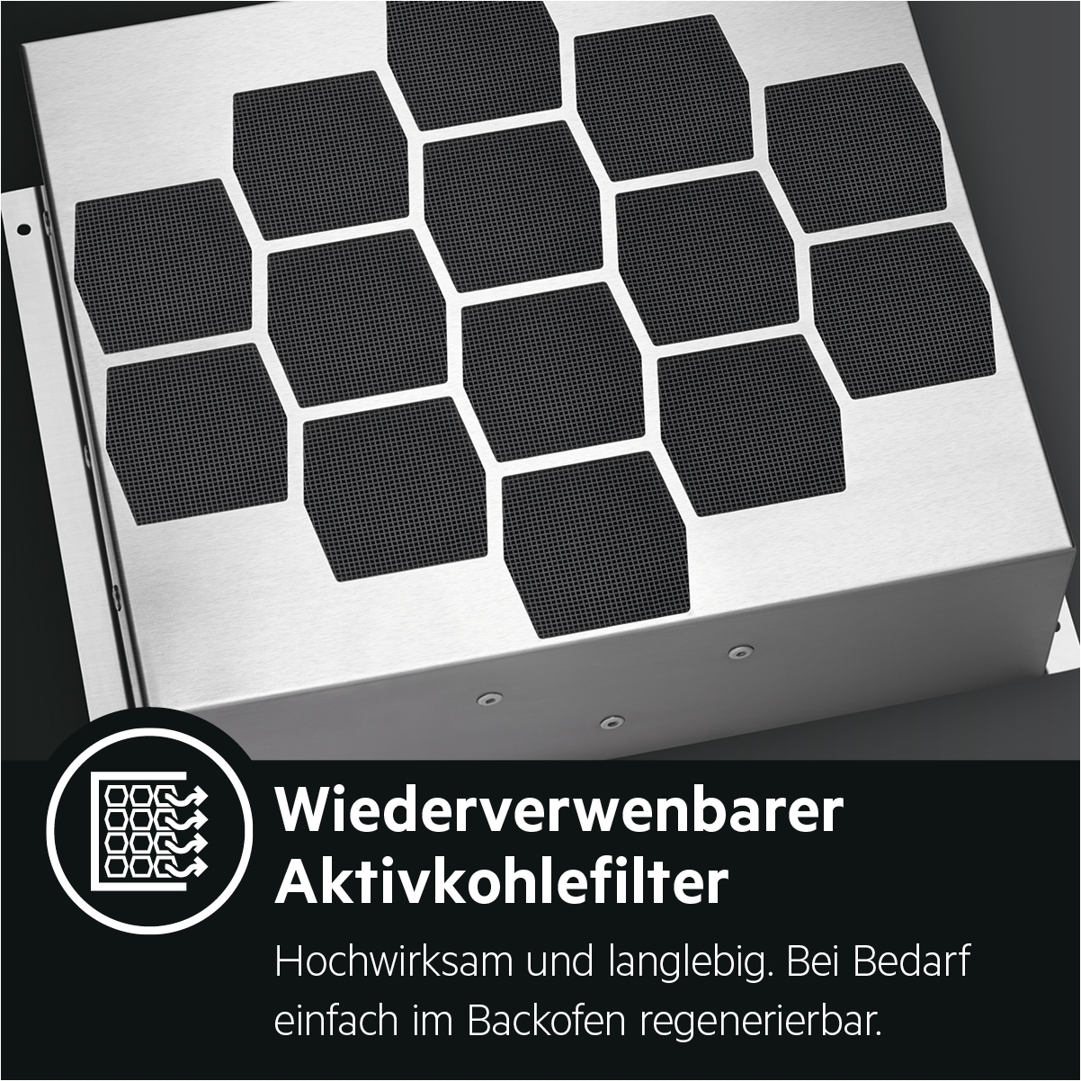 AEG Wandhaube »DVE5961HB« Hochleistungsmotor, Hob²Hood,LED-Beleuchtung, 3 Stufen + Intensivstufe