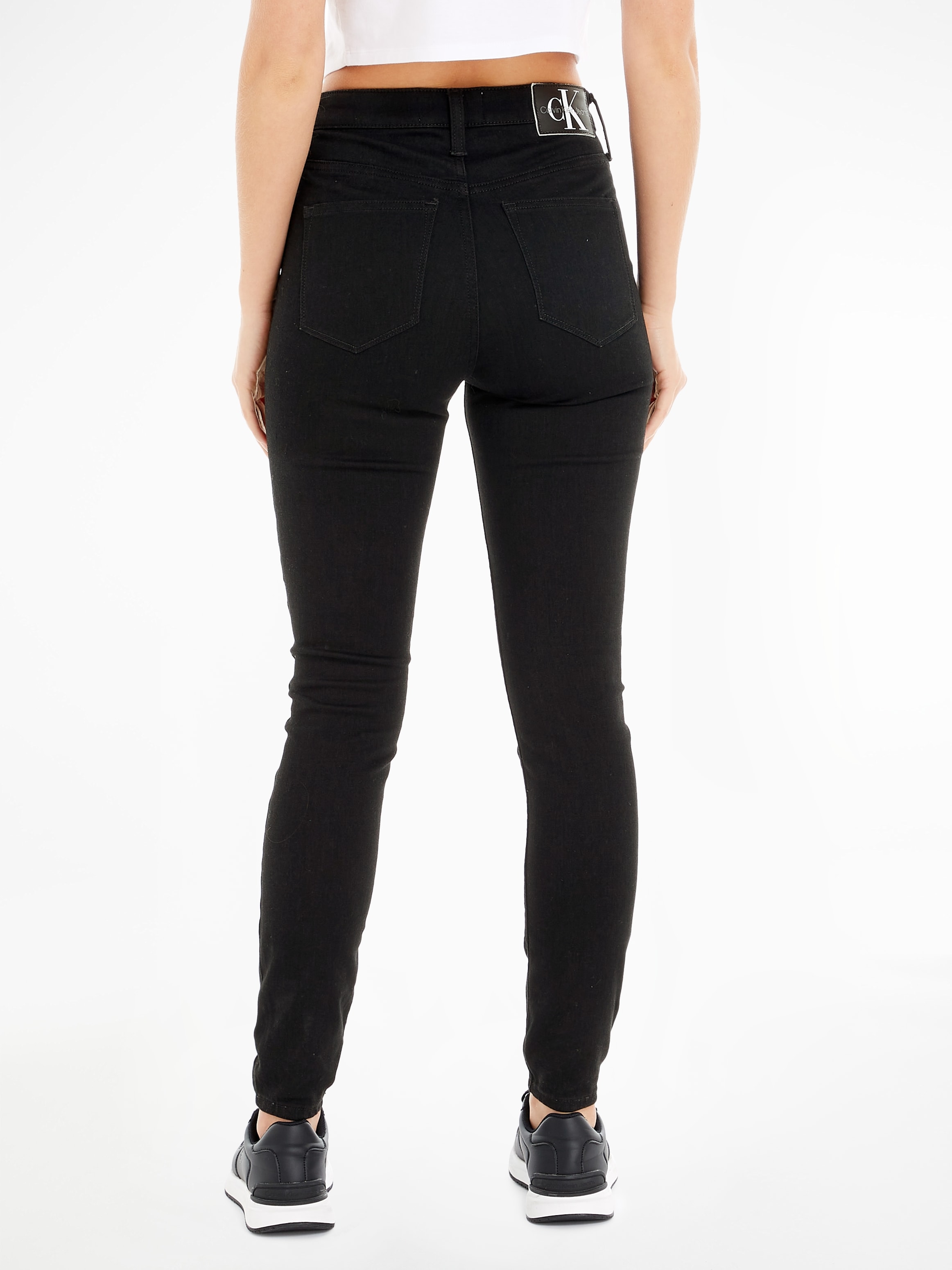 Calvin Klein Jeans Skinny-fit-Jeans »HIGH RISE SUPER SKINNY ANKLE«, 5-Pocket-Form