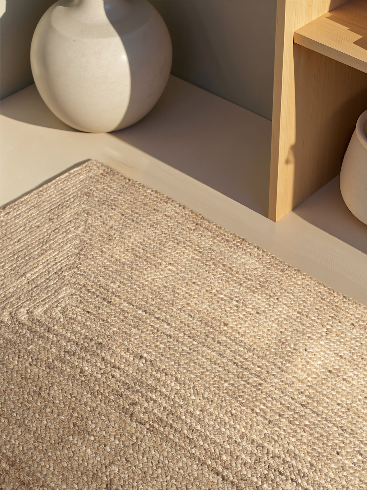 HANSE Home Teppich »Sharmila Juteteppich«, rechteckig, 9 mm Höhe, 100 % Jutefaser, Natur, Wohnzimmer, Esszimmer, Flur, Boho, Skandi
