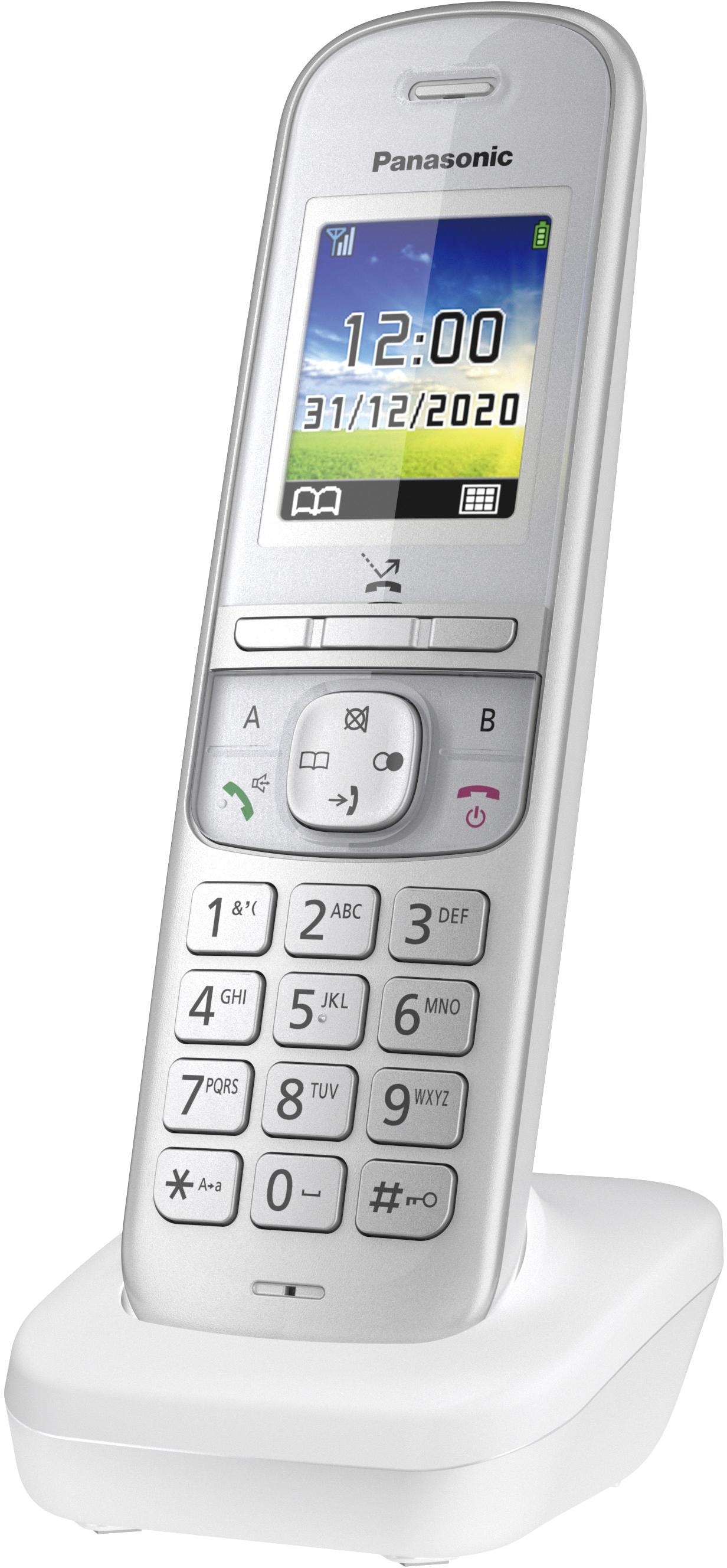Panasonic Schnurloses DECT-Telefon »KX-TGH722 Duo«, (Mobilteile: 2), mit Anrufbeantworter