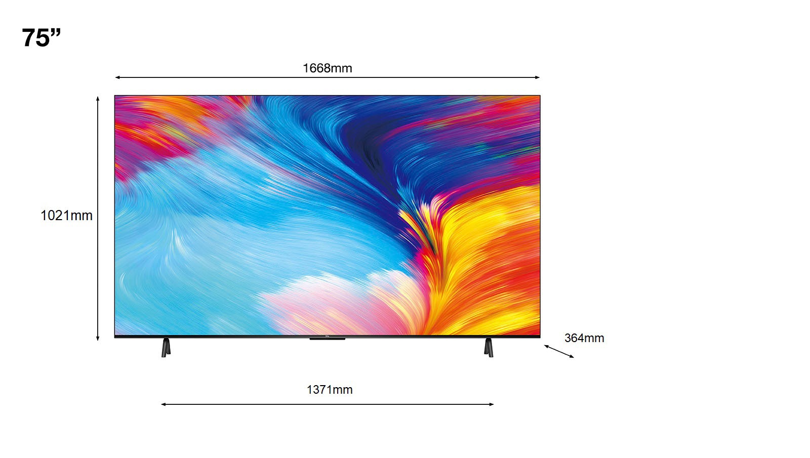 TCL LED-Fernseher »75P631X2«, 4K Ultra HD, Android TV-Google TV-Smart-TV