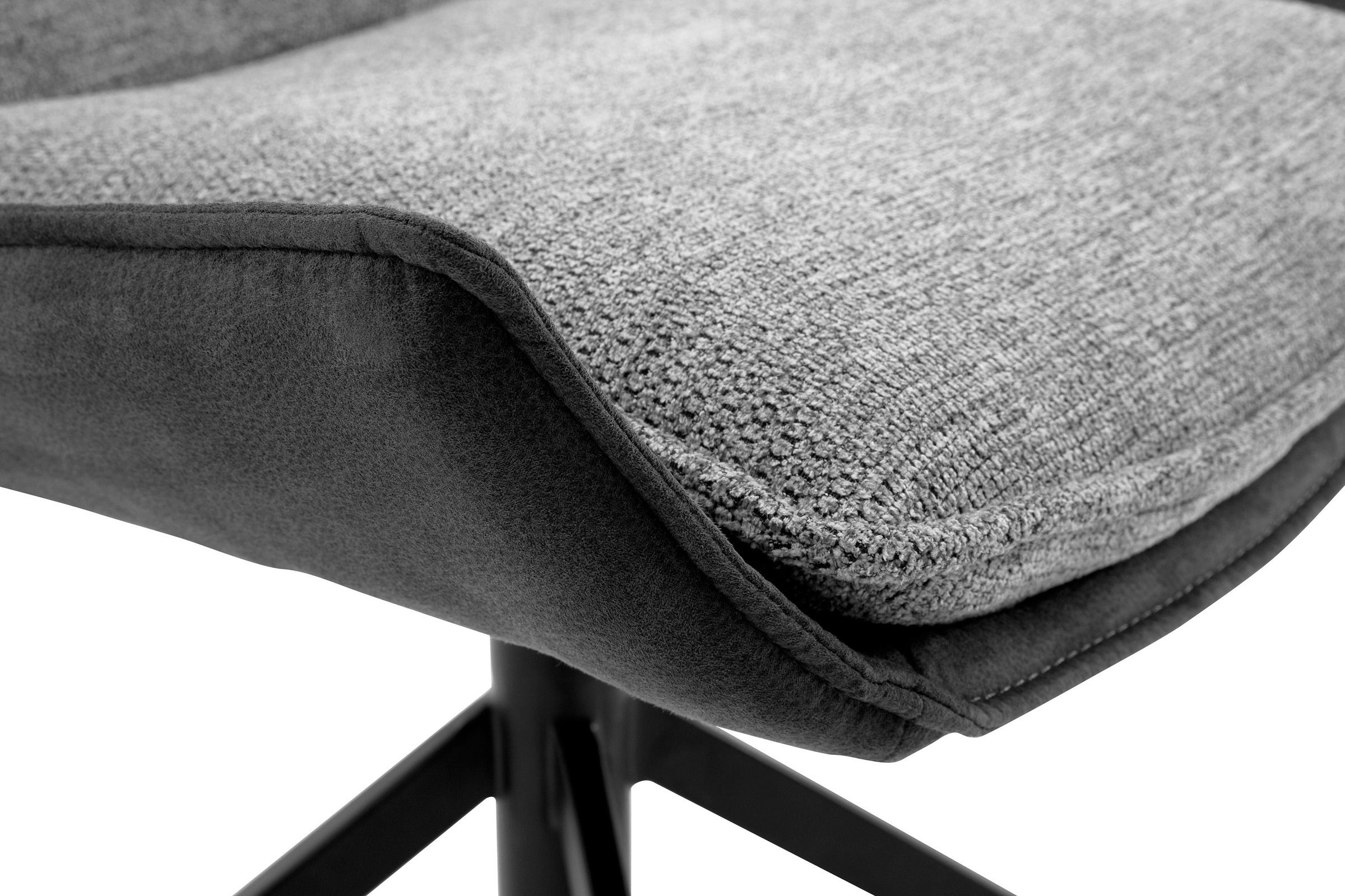MCA furniture 4-Fußstuhl »Kitami«, (Set), 2 St., Esszimmerstuhl drehbar 360° mit Nivellierung, Stoffbezug, bis 120 kg