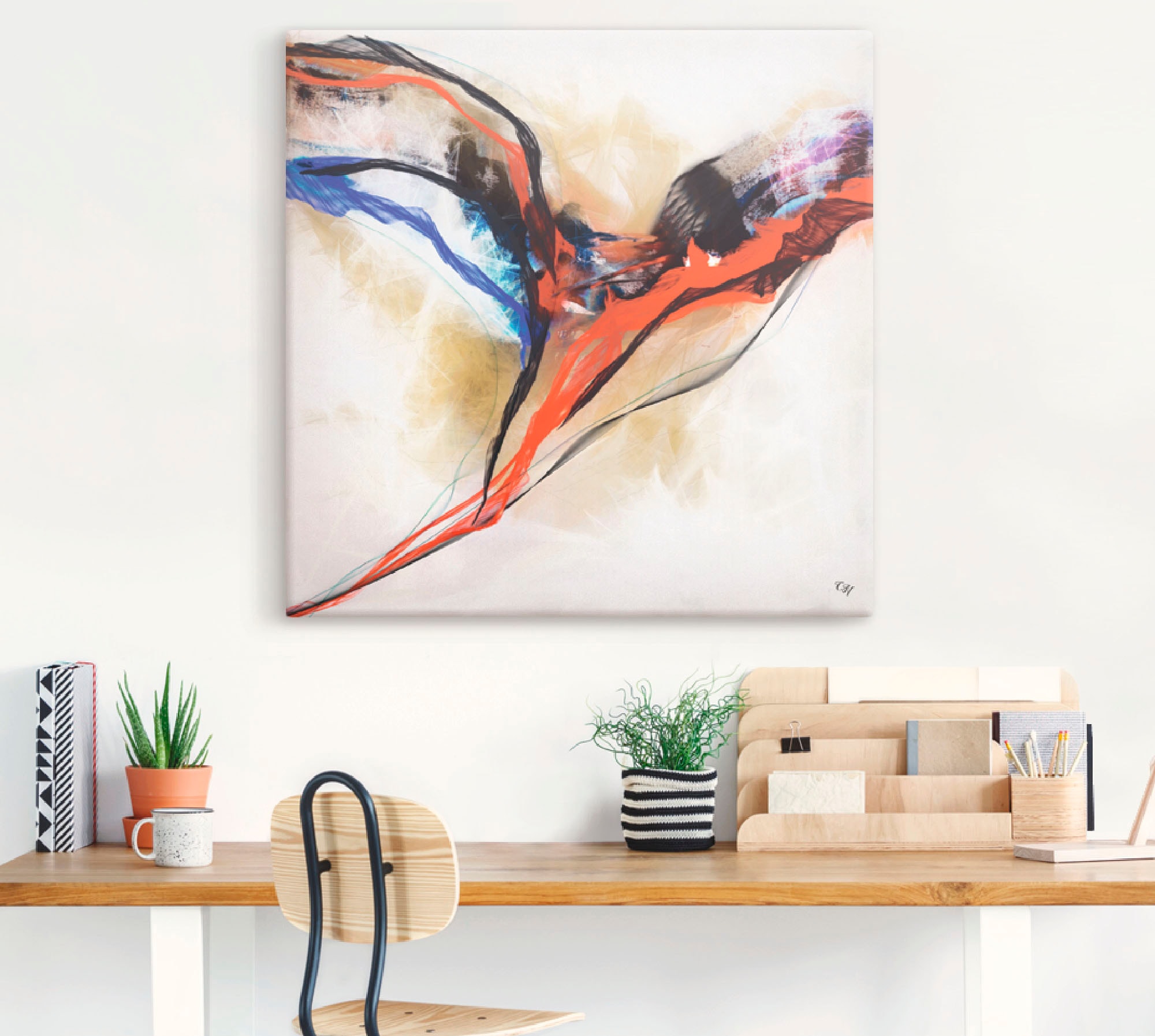 Artland Wandbild »Engel Wandaufkleber abstrakt Rechnung auf (1 St.), Muster, I«, als kaufen Poster versch. Größen Leinwandbild, oder Alubild, in 