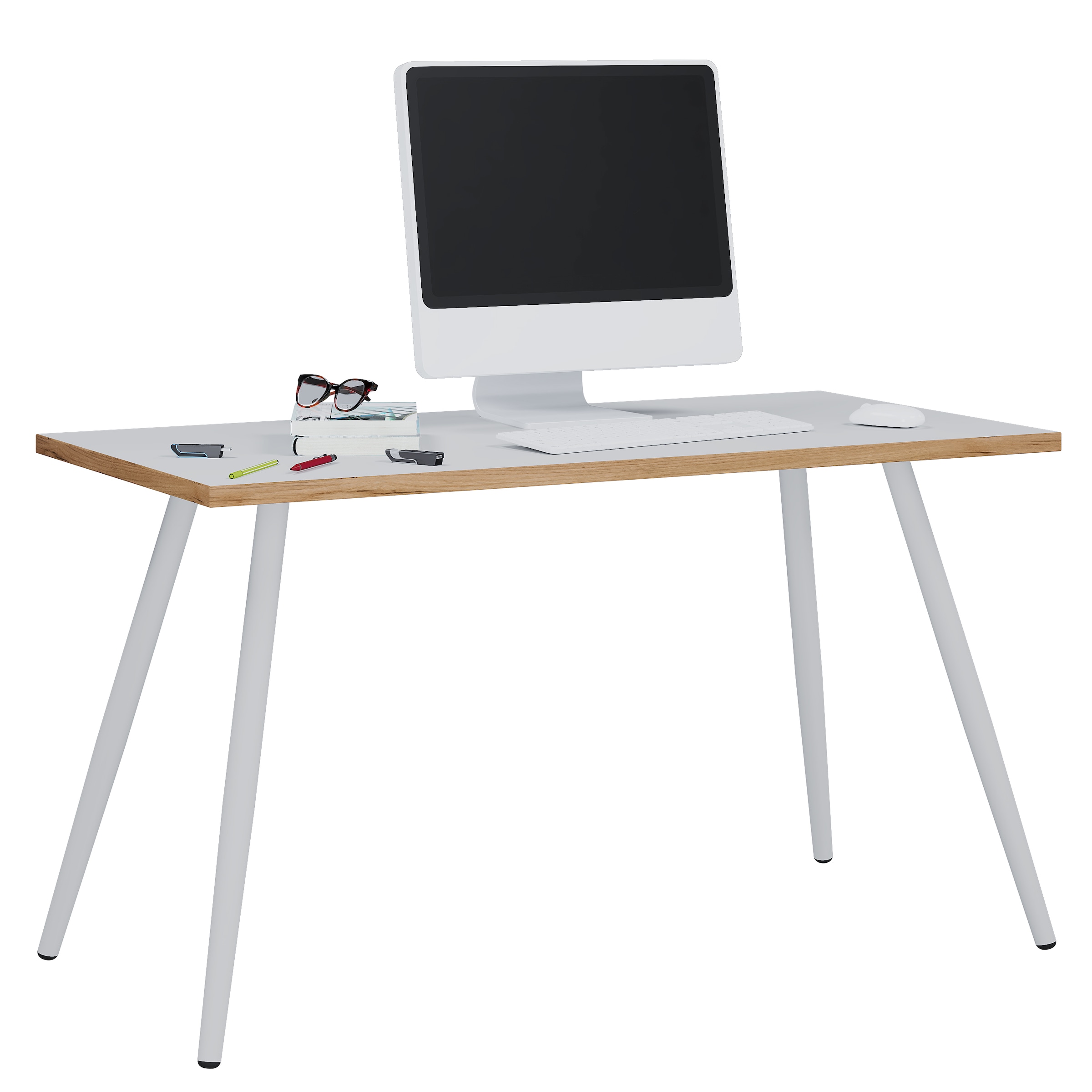 VCM Schreibtisch "Schreibtisch Bürotisch Computertisch Salia 138x80" 1 Stk. tlg.