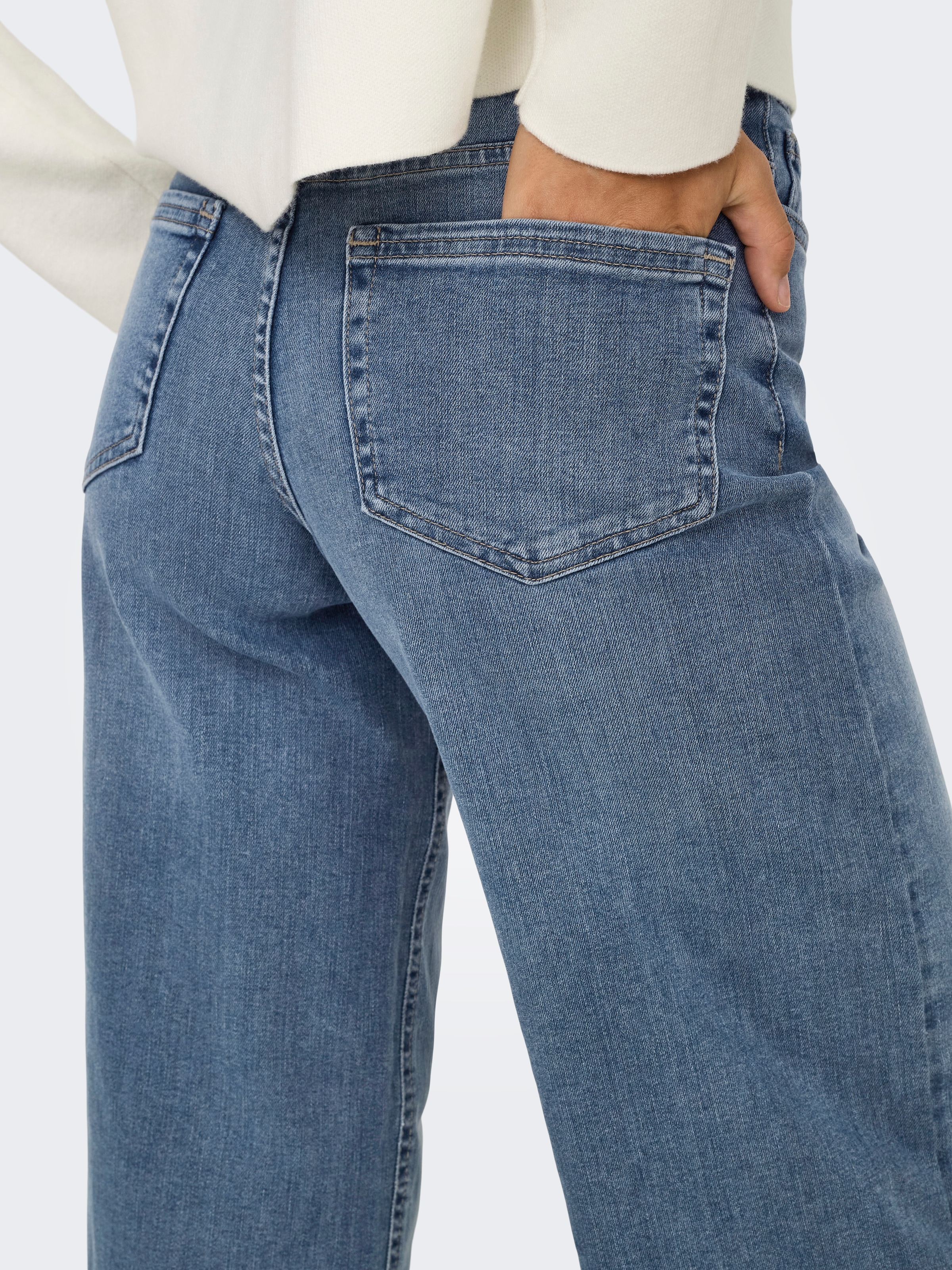 ONLY High-waist-Jeans »ONLMADISON BLUSH HW WIDE DNM TAI853 NOOS«