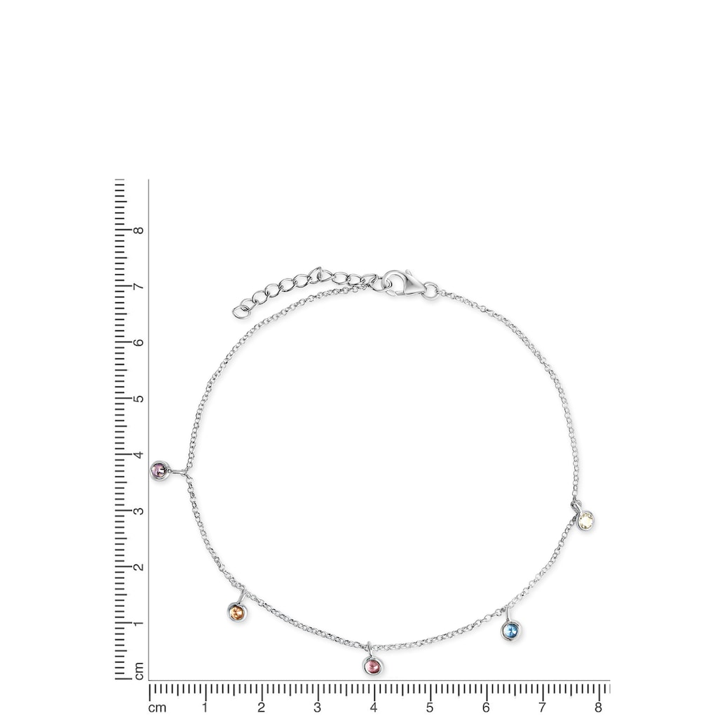 Firetti Fußkette mit Anhänger »Schmuck Geschenk Silber 925 Körperschmuck Erbskette«