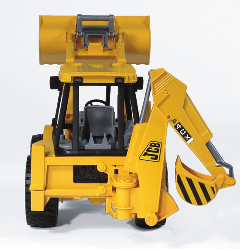 Bruder® Spielzeug-Bagger »JCB 4CX Baggerlader m. Ladeschaufel und Grabbagger (02428)« Made in Europe
