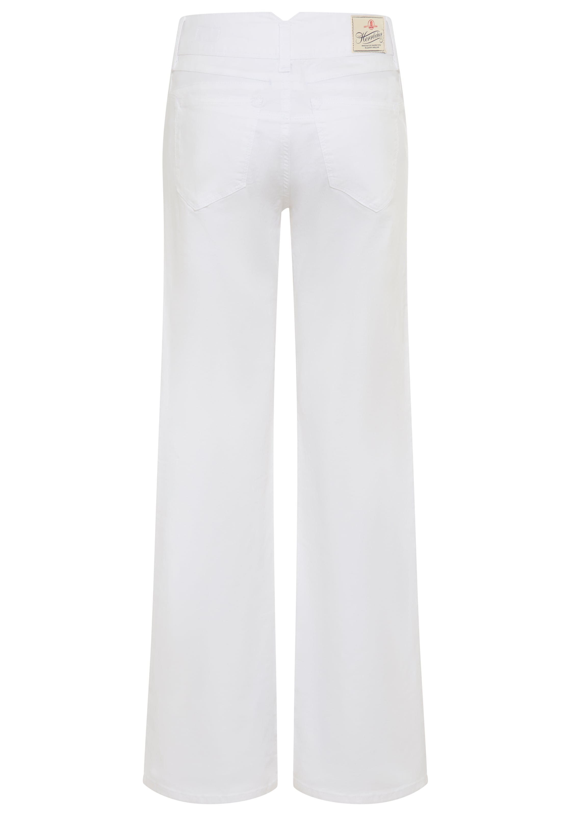 Herrlicher Straight-Jeans »Prime New Denim White Stretch« mit Spitzbund und Keileinsätzen, High Waist