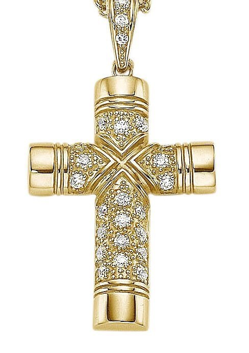 Firetti Kreuzanhänger »Kreuz glanz« mit Zirkonia