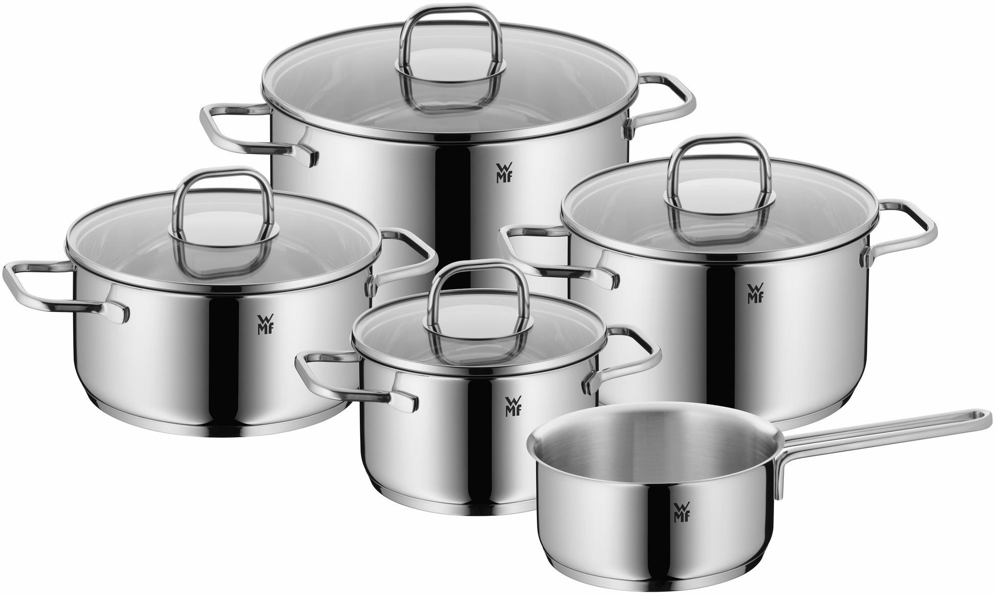 WMF Topf-Set XXL 3 Edelstahl tlg.), 9 18/10, (Set, mit Cromargan® »Inspiration«, Jahren Induktion Rostfrei Garantie