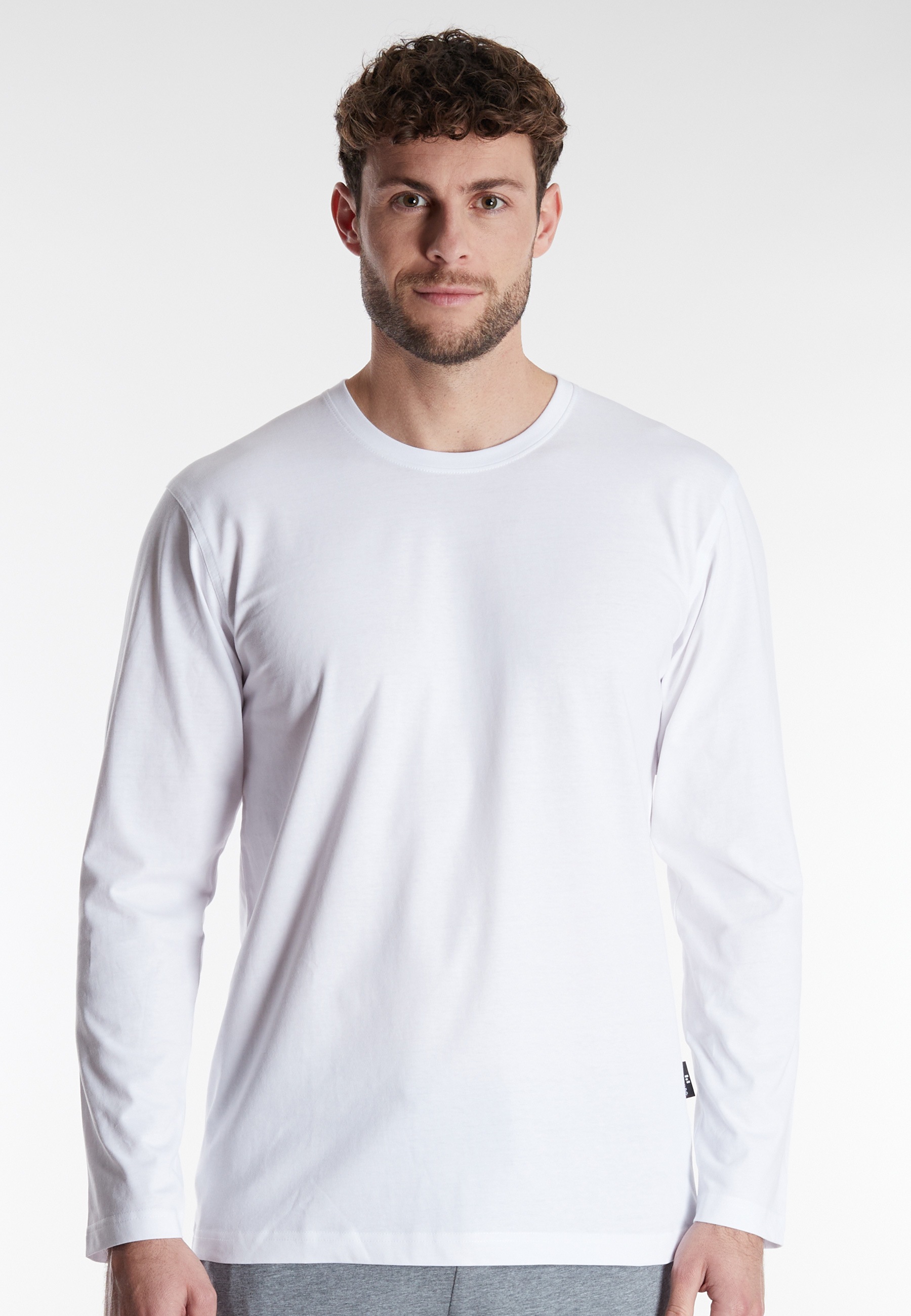 GÖTZBURG Langarmshirt »California«, (2er Pack), basic, Langarm, bequem, Rundhalsausschnitt, locker, 100% Baumwolle