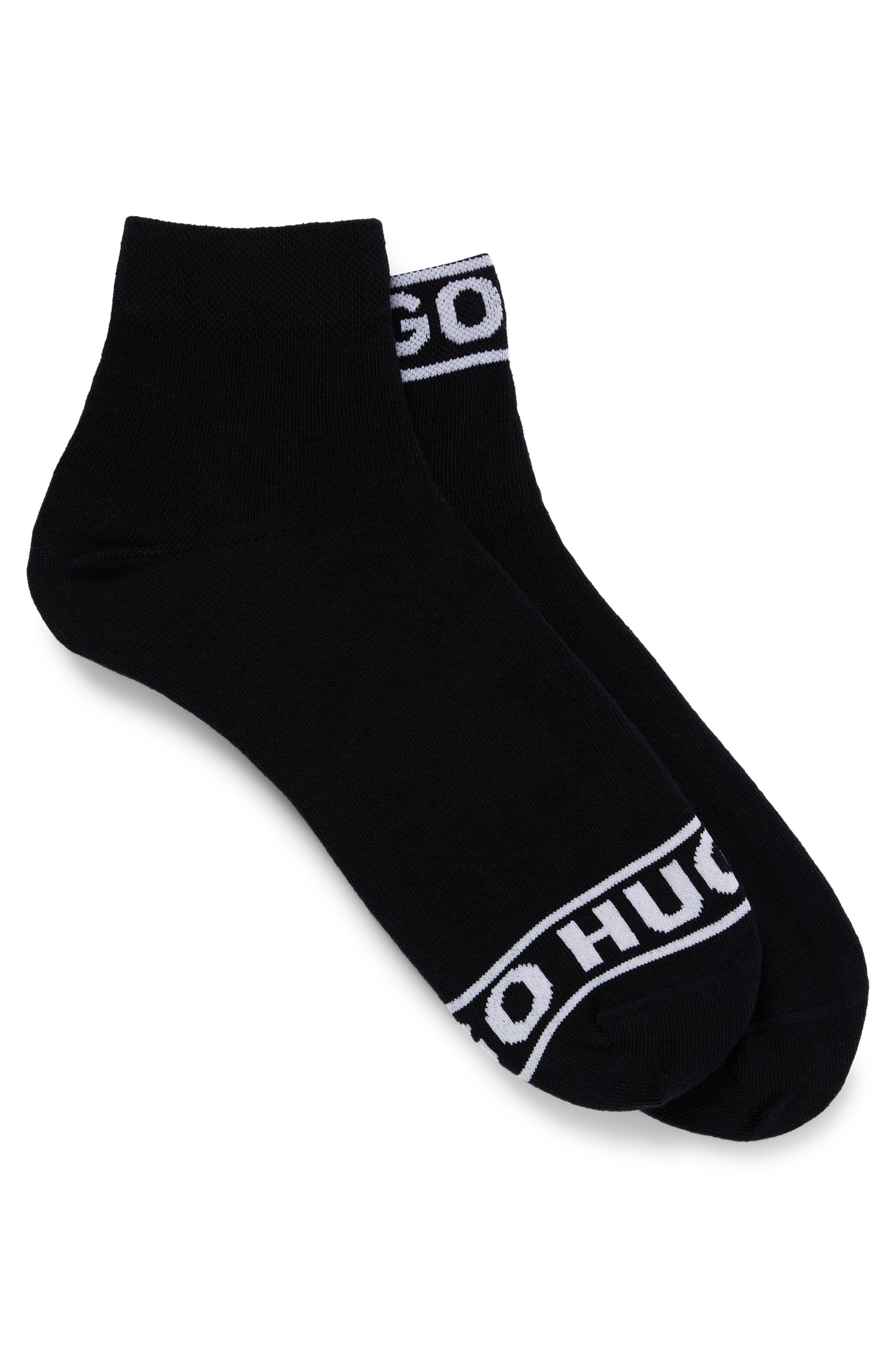HUGO Underwear Freizeitsocken »2P SH LOGO CC W«, (Set, 2 Paar, 2er), mit Logobund
