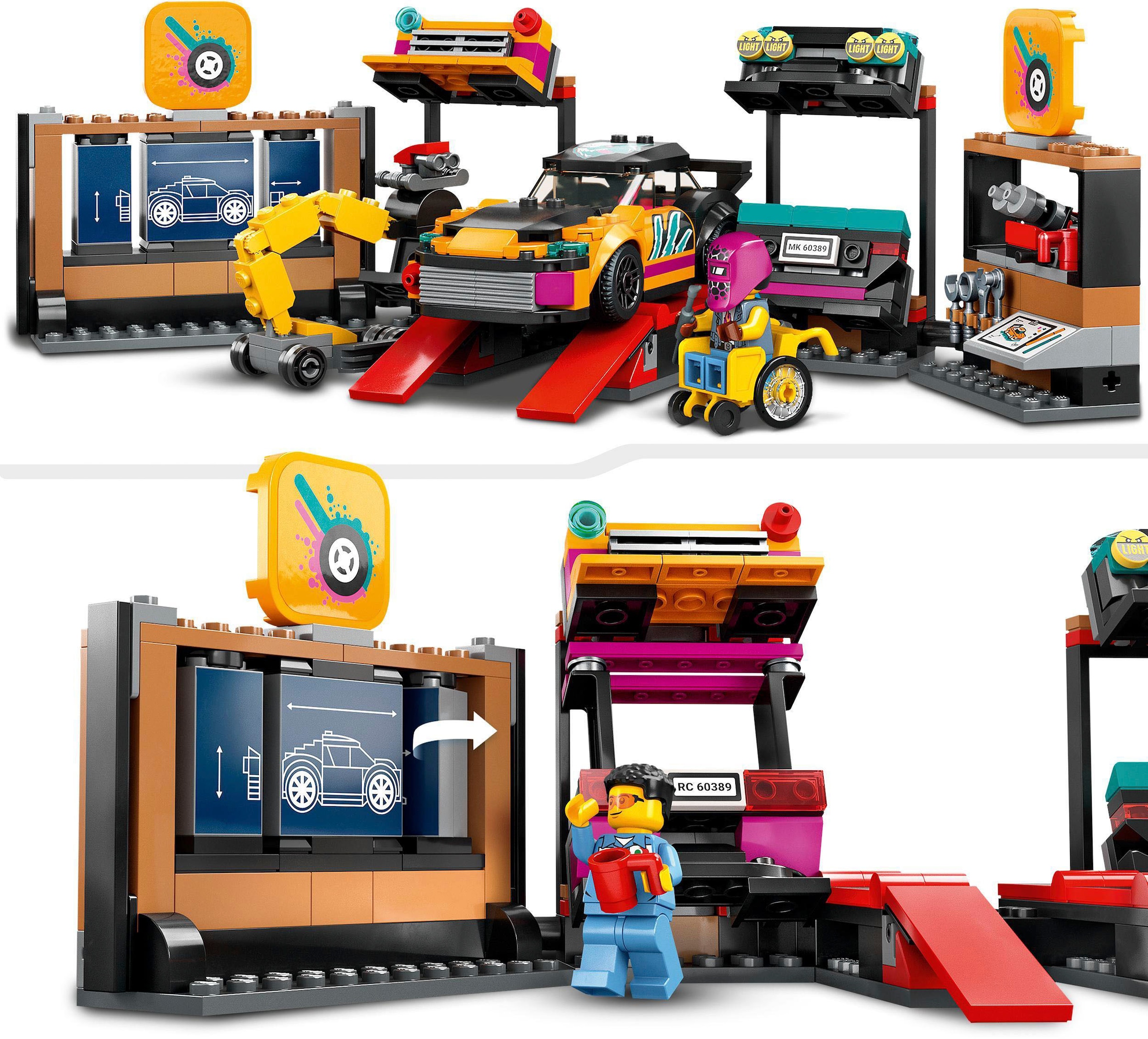LEGO® Konstruktionsspielsteine »Autowerkstatt (60389), LEGO® City«, (507 St.), Made in Europe