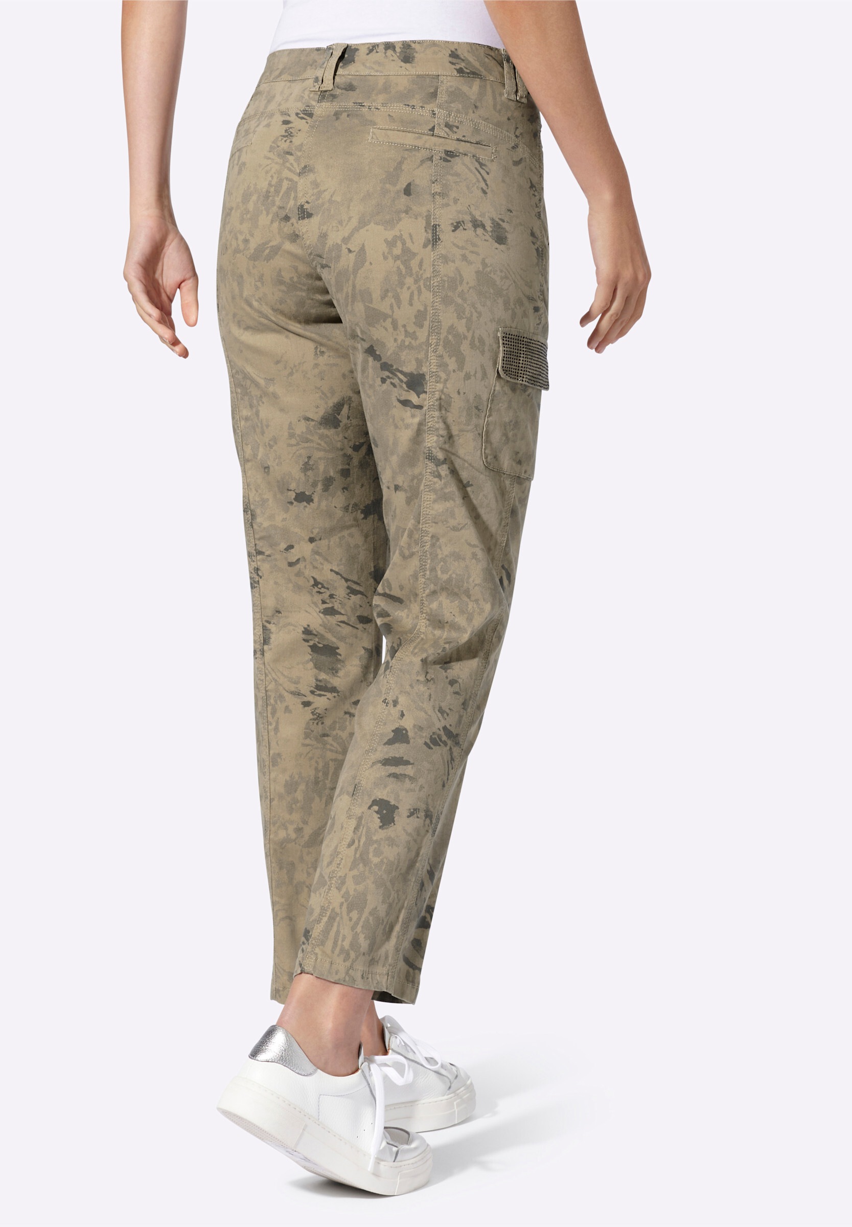 heine Cargohose »Druckhose Cargohose mit Glitzer-Details«